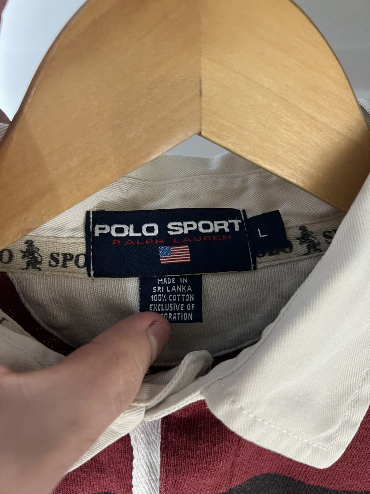 Polo Ralph Lauren VINTAGE POLO SPORT RALPH LAUREN RETRO RUGBY DESIGNER Y2K 90s Size US L / EU 52-54 / 3 - 9 Thumbnail