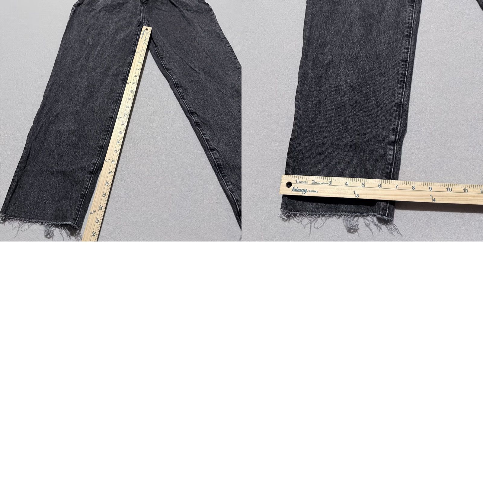 Abercrombie & Fitch Abercrombie & Fitch Mom Paperbag Jeans Womens Denim High Rise Frayed Tapered - 2 Size 26" / US 2 / IT 38 - 9 Thumbnail