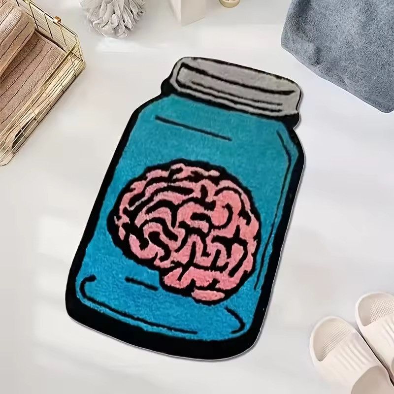 Japanese Brand Sealed Memory Creative Bottle Carpet Blue Carpet 80 X 120 cm Size ONE SIZE - 4 Thumbnail