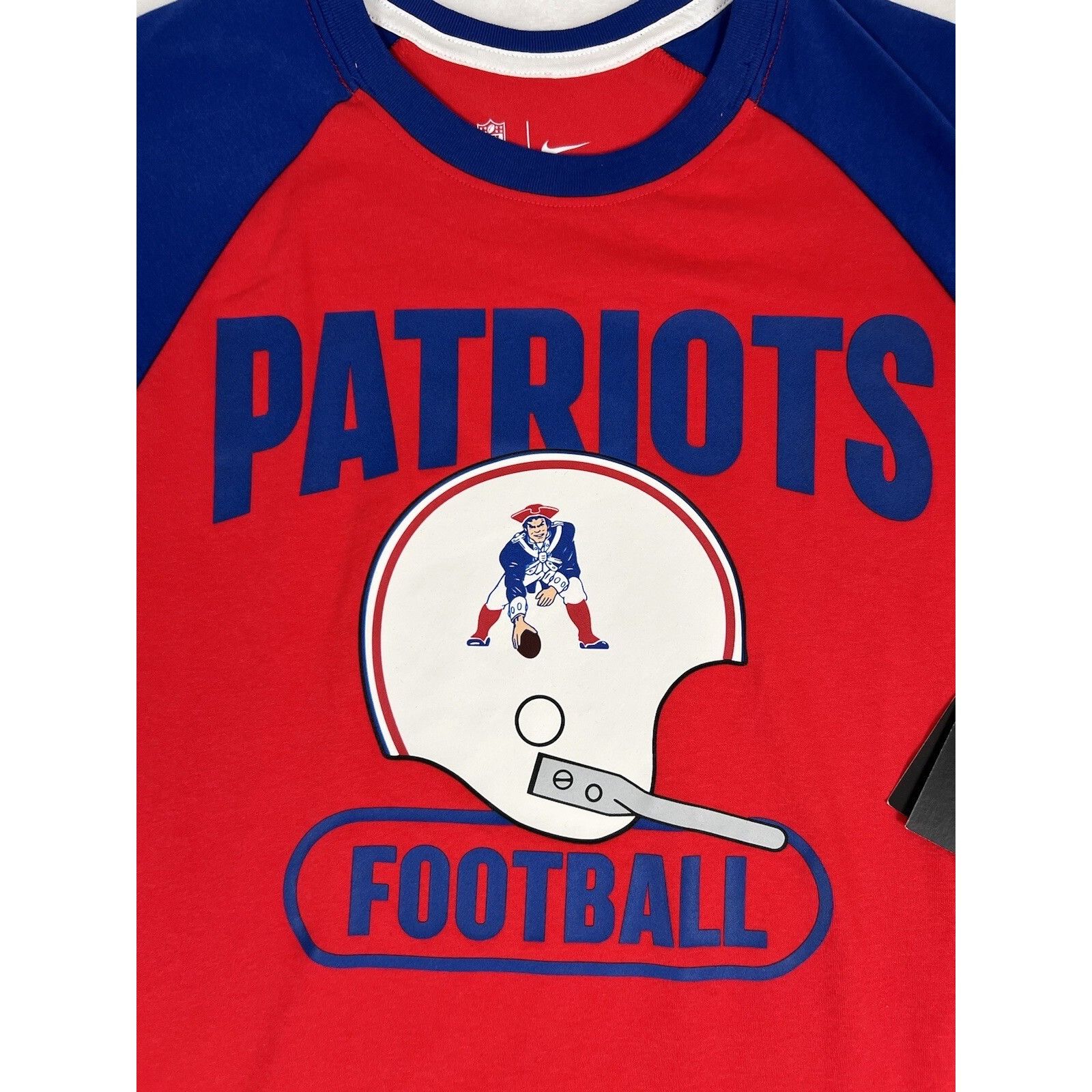 Nike New England Patriots Raglan Shirt Size S Retro Logo Nike Dri Size US S / EU 44-46 / 1 - 2 Thumbnail