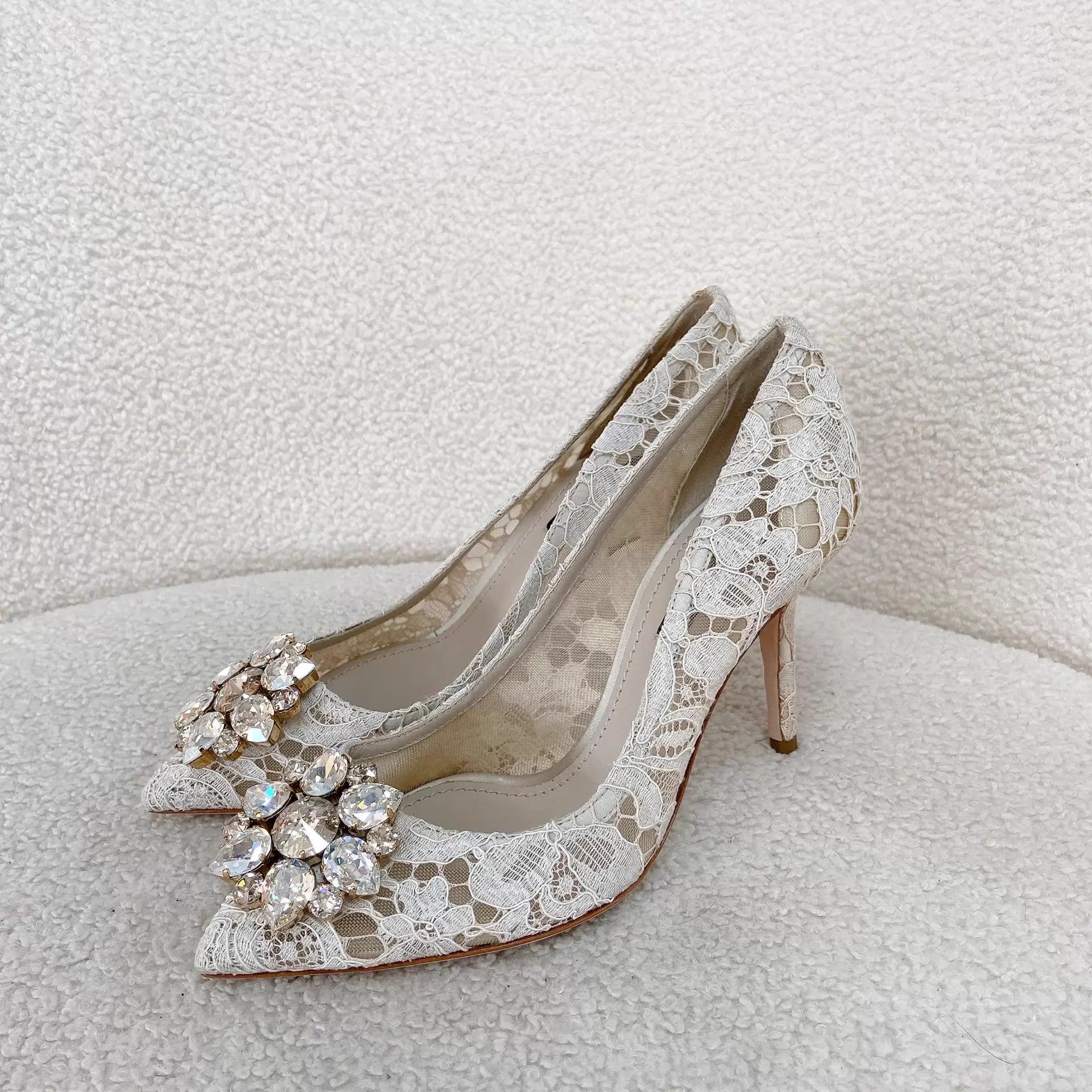 Dolce & Gabbana Dolce&Gabbana lace high heels 36 EU Size US 5.5 / IT 35.5 - 1 Thumbnail