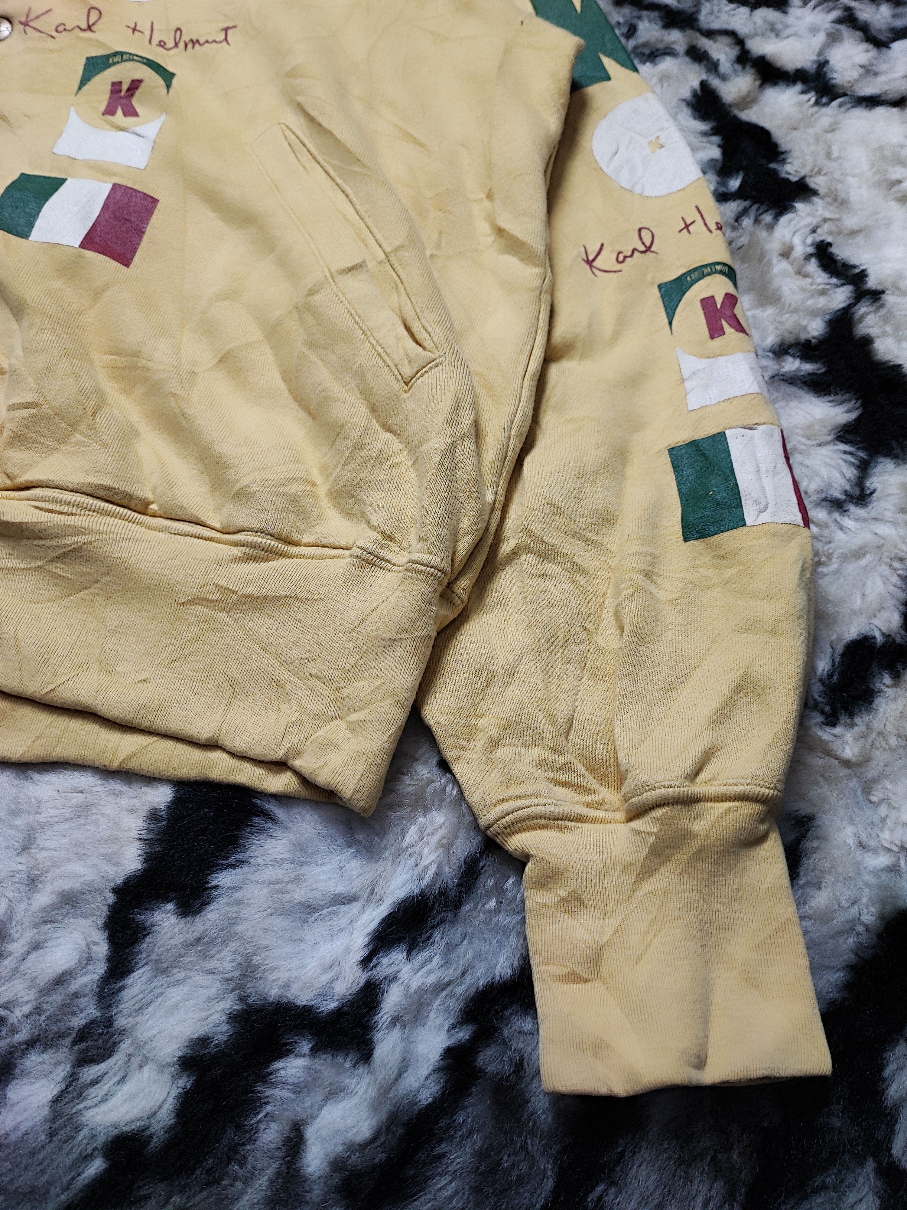 Designer Vintage Karl Helmut Big Logo Patched Zip up Hoodie Size US L / EU 52-54 / 3 - 7 Thumbnail