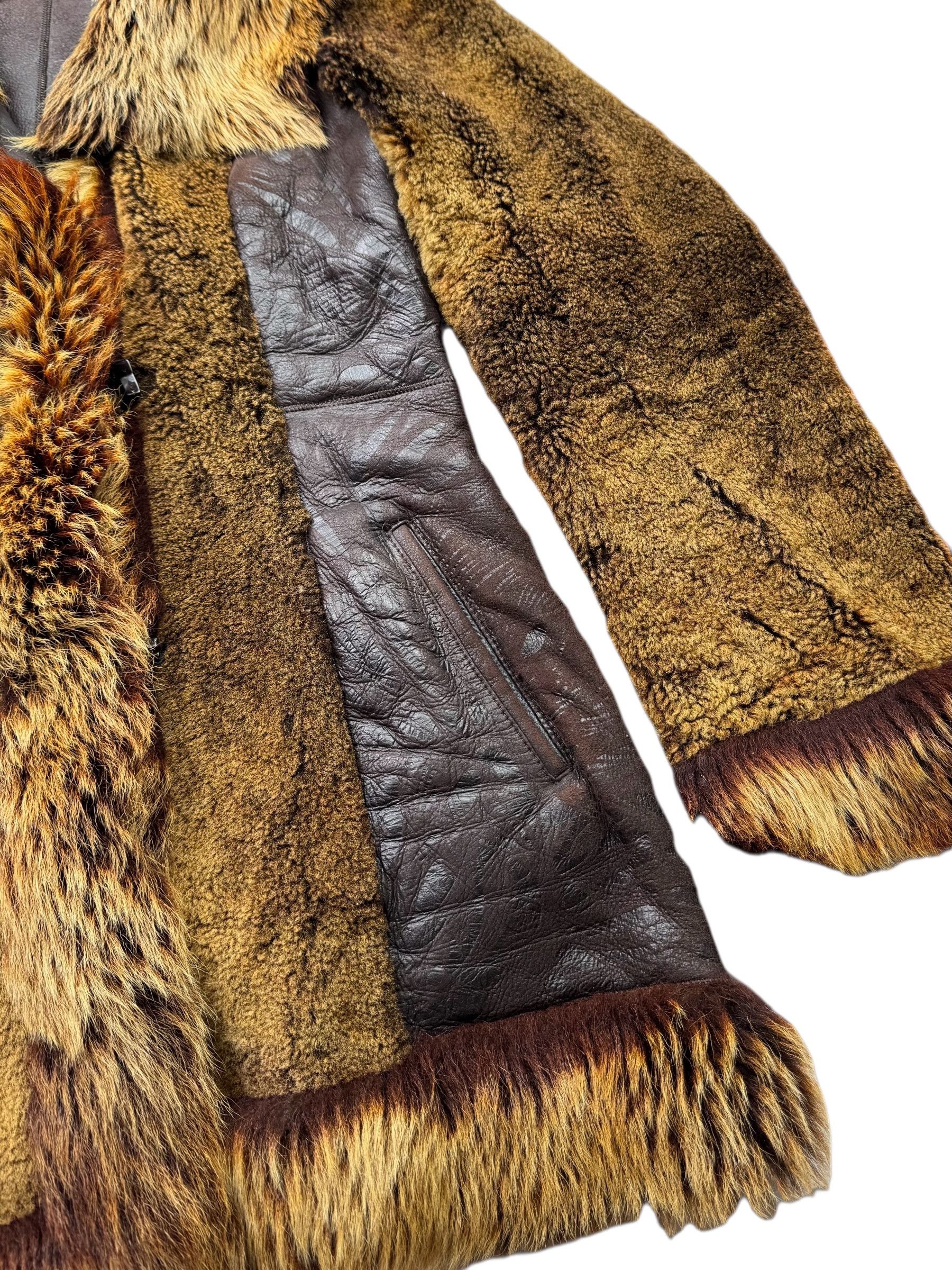 Vintage Real Sheepskin Coat From The 90's(V42) Size S / US 4 / IT 40 - 4 Thumbnail