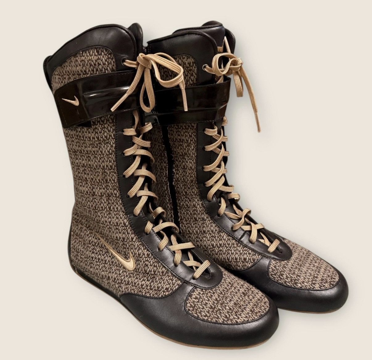 Nike NIKE Iconic Vintage Ultra Rare Boxing Boots Tweed Gorpcore Size US 7 / IT 37 - 4 Thumbnail