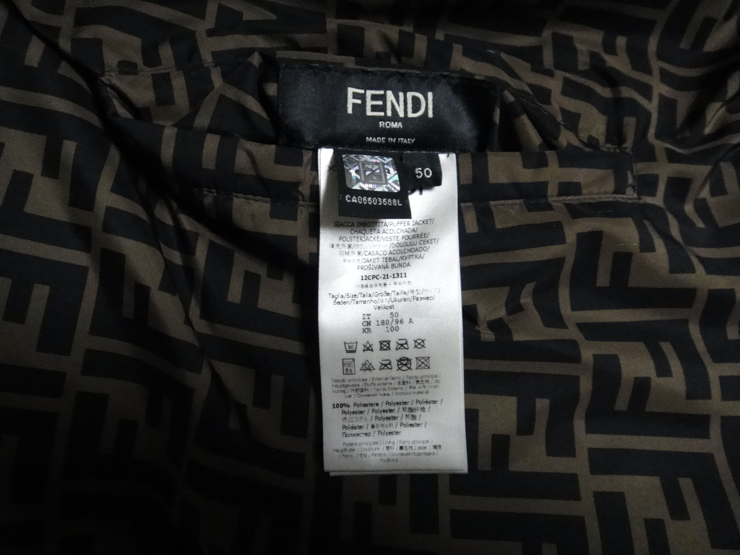Fendi Fendi FF Zucca reversible down jacket size 50 Size US M / EU 48-50 / 2 - 5 Thumbnail