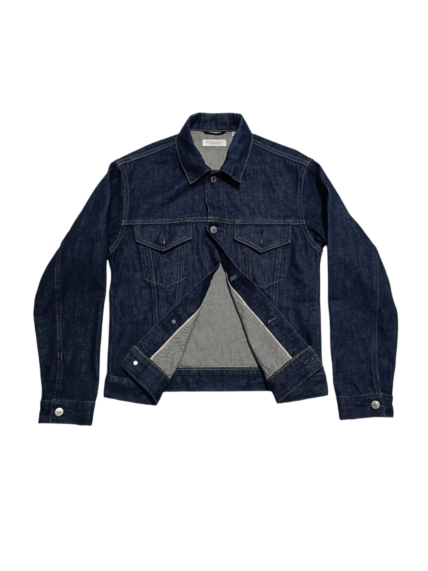 BEAUTY&YOUTH × Indigo × Japanese Brand Japanese Brand Jeans Jacket Selvedge Raw Denim Size US M / EU 48-50 / 2 - 5 Thumbnail