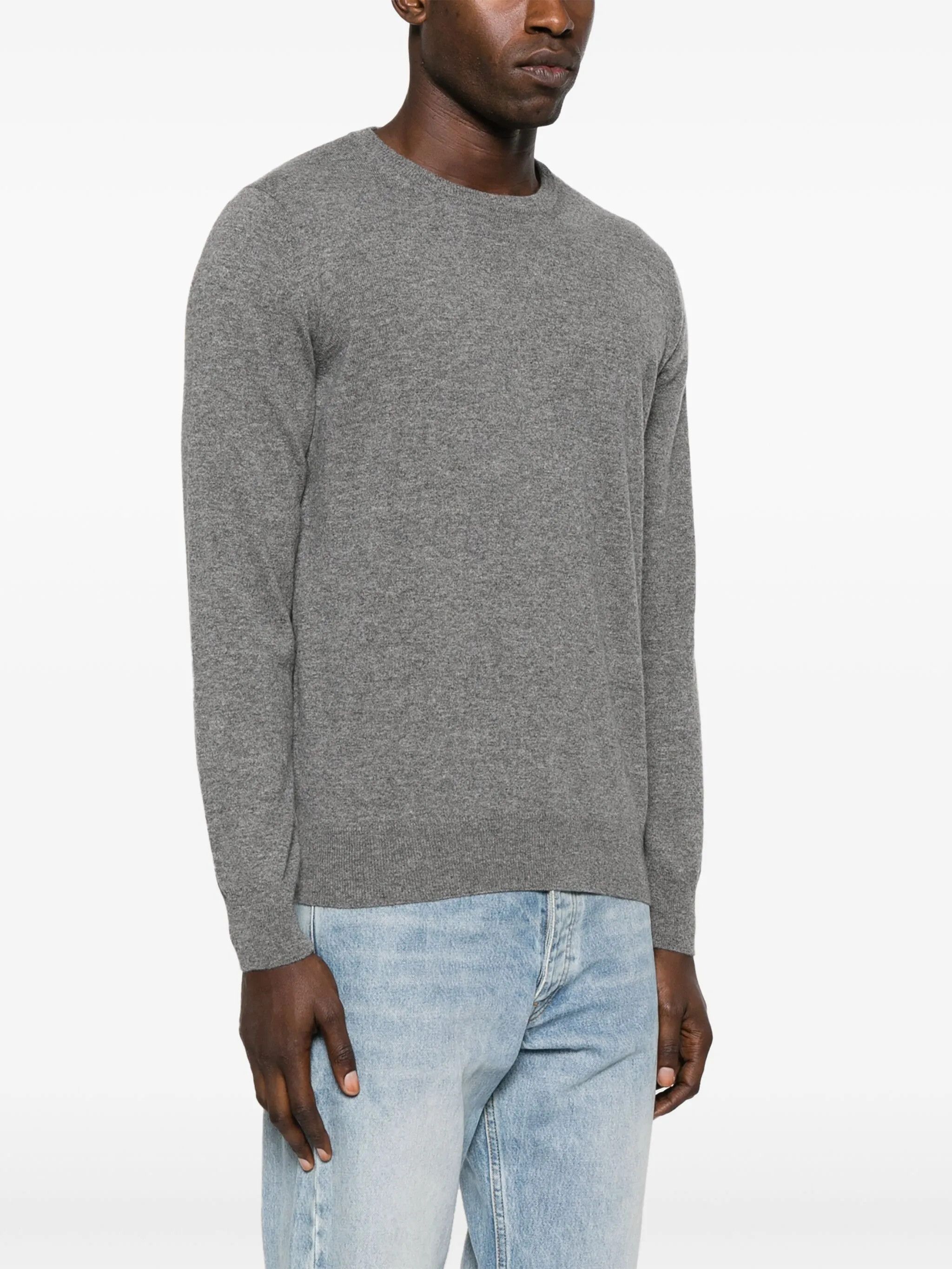 Off-White o1y0325 Cashmere Blend Sweater in Grey Size US L / EU 52-54 / 3 - 3 Thumbnail