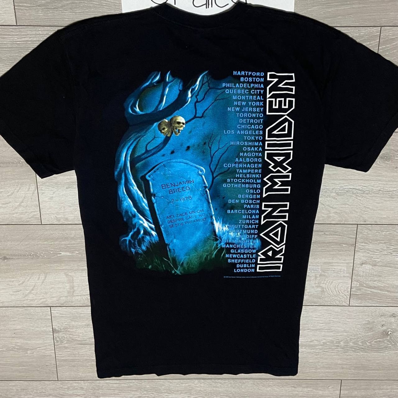 Band Tees Vintage Iron Maiden Benjamin Breeg T-Shirt Size US L / EU 52-54 / 3 - 2 Thumbnail