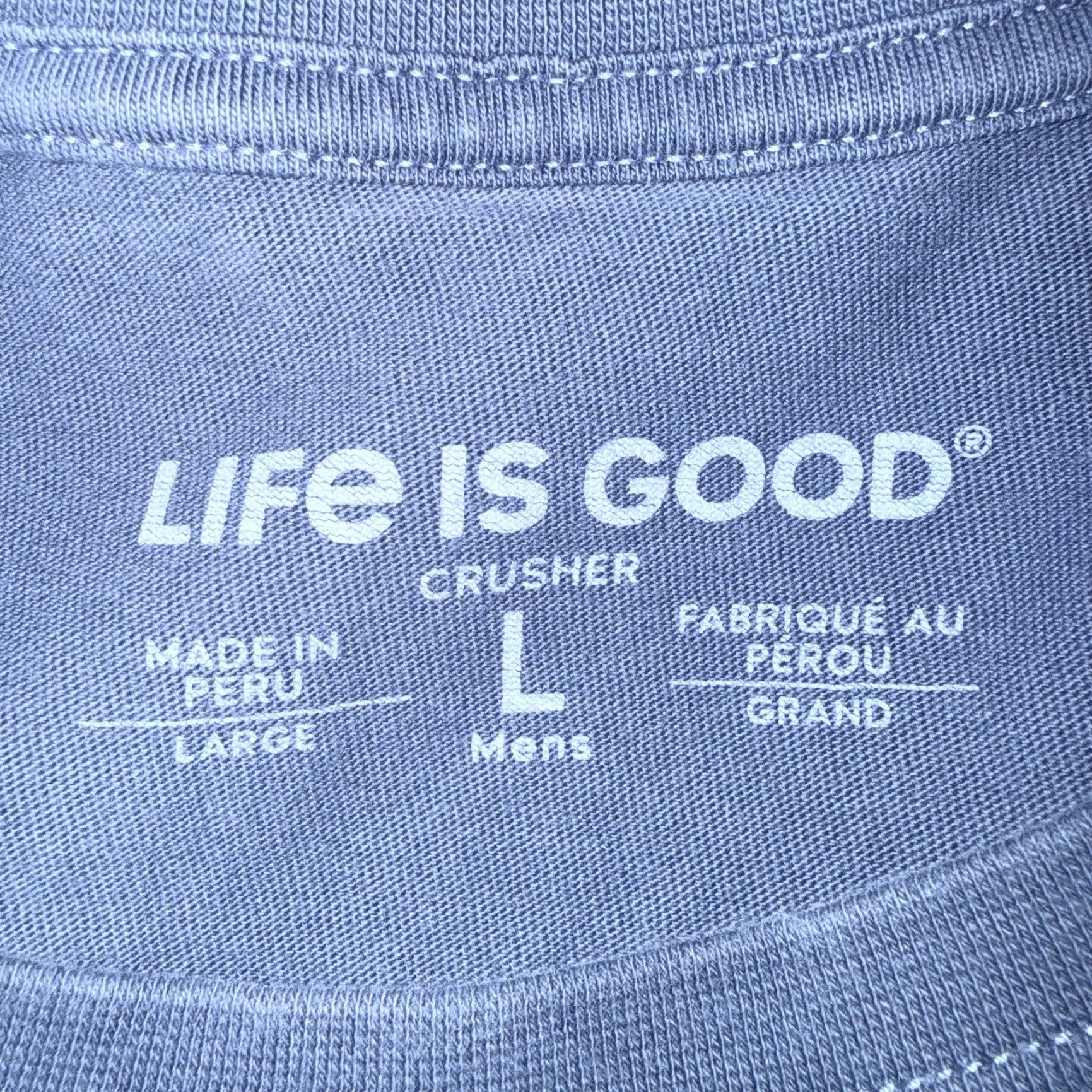 Life is Good LIFE IS GOOD Blue Graphic T-Shirt Mens Size L Regular Fit Casual Size US L / EU 52-54 / 3 - 4 Thumbnail