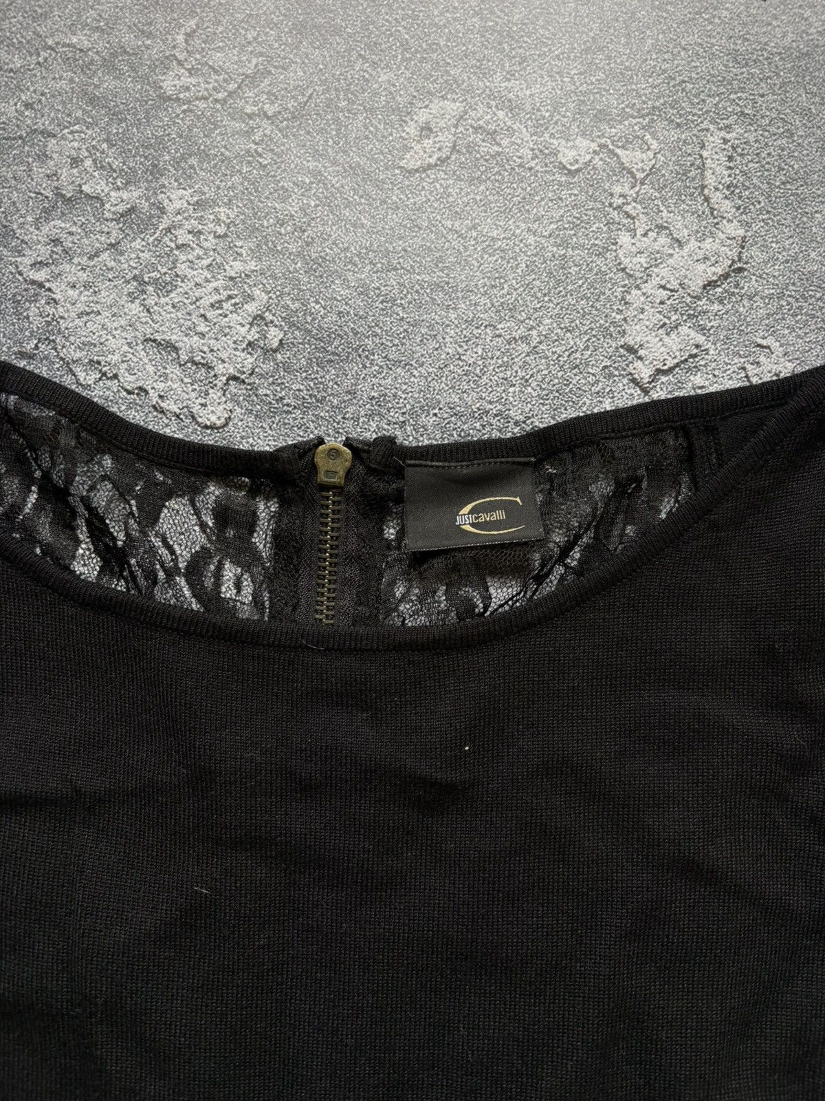 Just Cavalli Vintage Just Cavalli Luxury Women’s Lace Black Dress Size M / US 6-8 / IT 42-44 - 4 Thumbnail