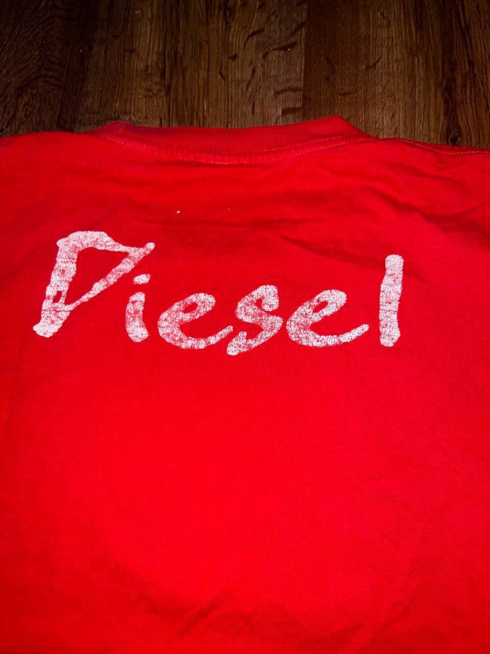 Diesel × Vintage Diesel Big Logo Print Brown Hype T-Shirt Y2K Vintage Size US XL / EU 56 / 4 - 6 Thumbnail