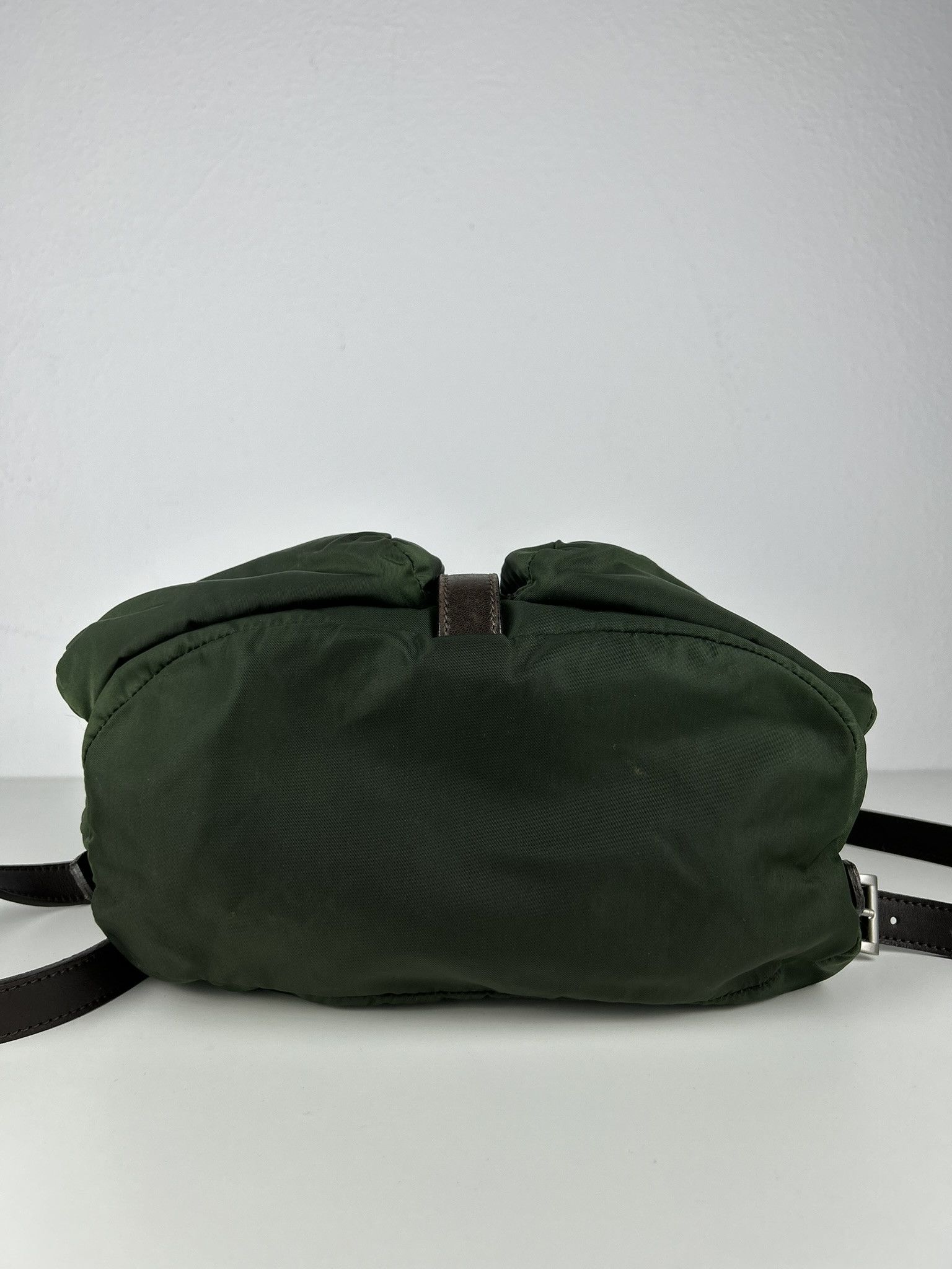 Prada Vintage Prada nylon and leather triangle logo cargo backpack Size ONE SIZE - 5 Thumbnail
