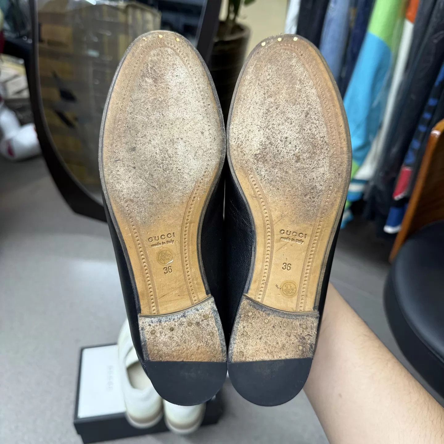 Gucci Gucci Women's Horsebit Loafer Black Leather 36 Size US 5.5 / IT 35.5 - 8 Thumbnail