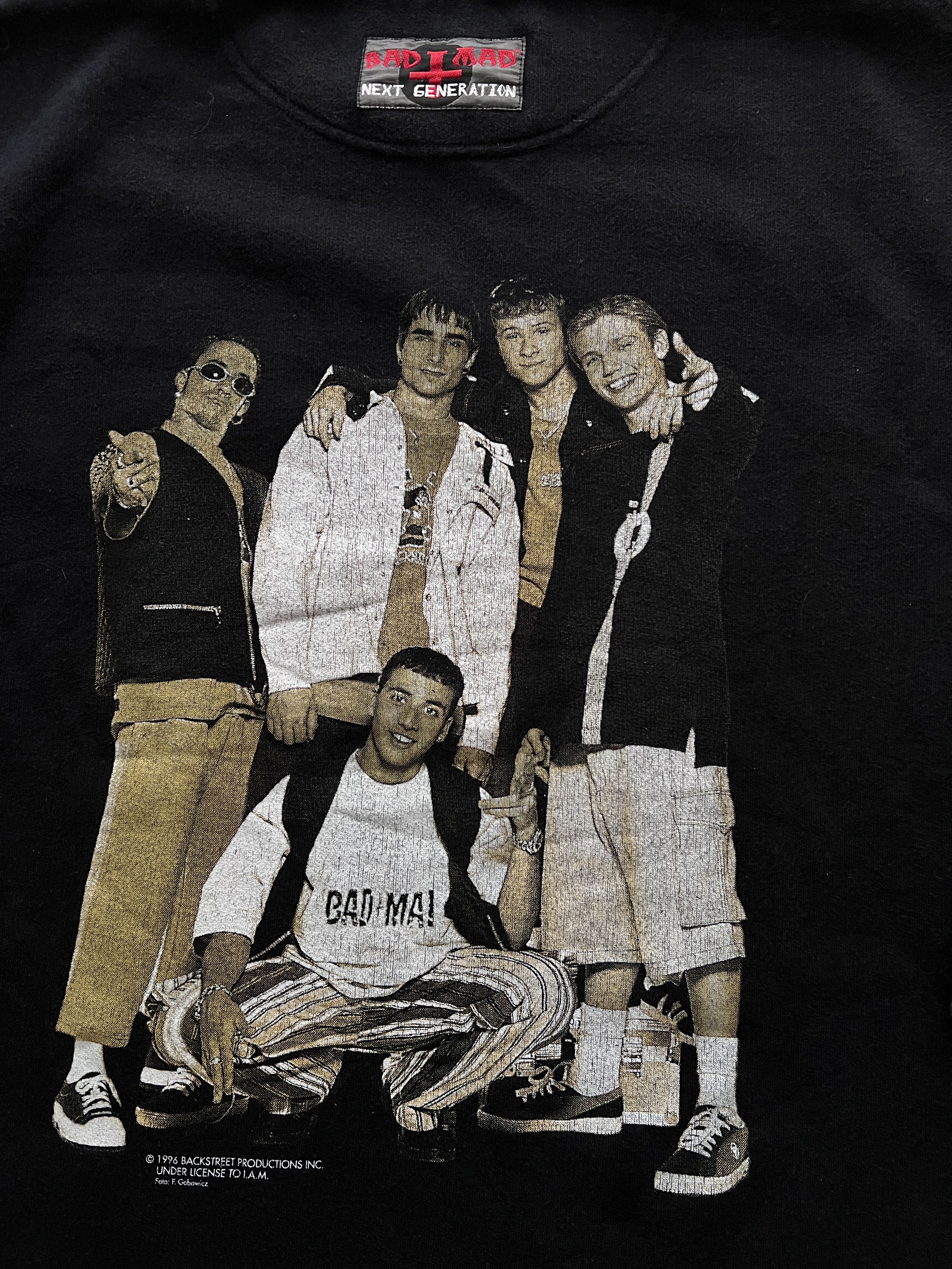 Rare 1996 Backstreet Boys sweatshirt concert tour jersey pop
