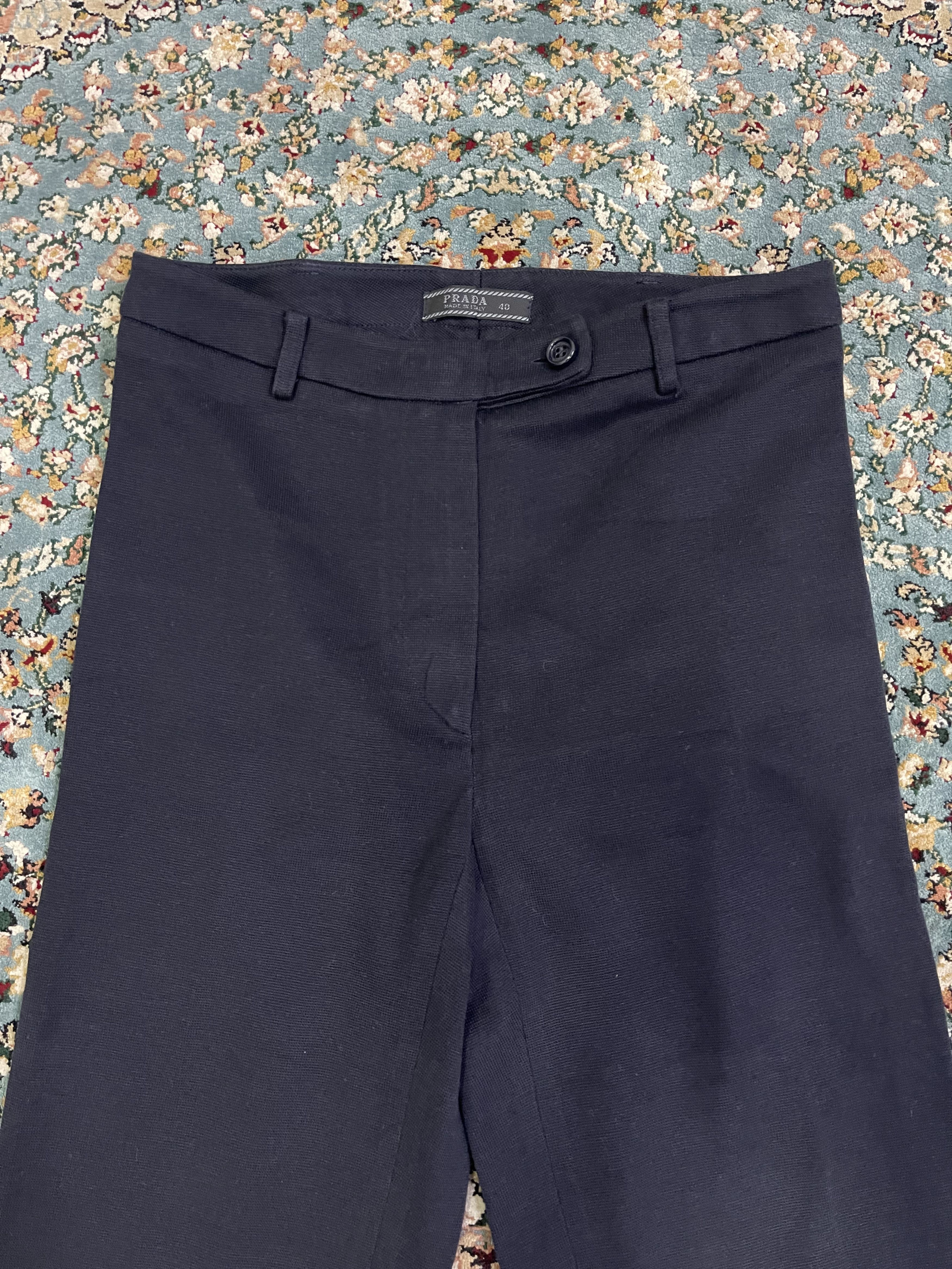 Prada Black PRADA Luxury Trousers Size 26" / US 2 / IT 38 - 2 Thumbnail