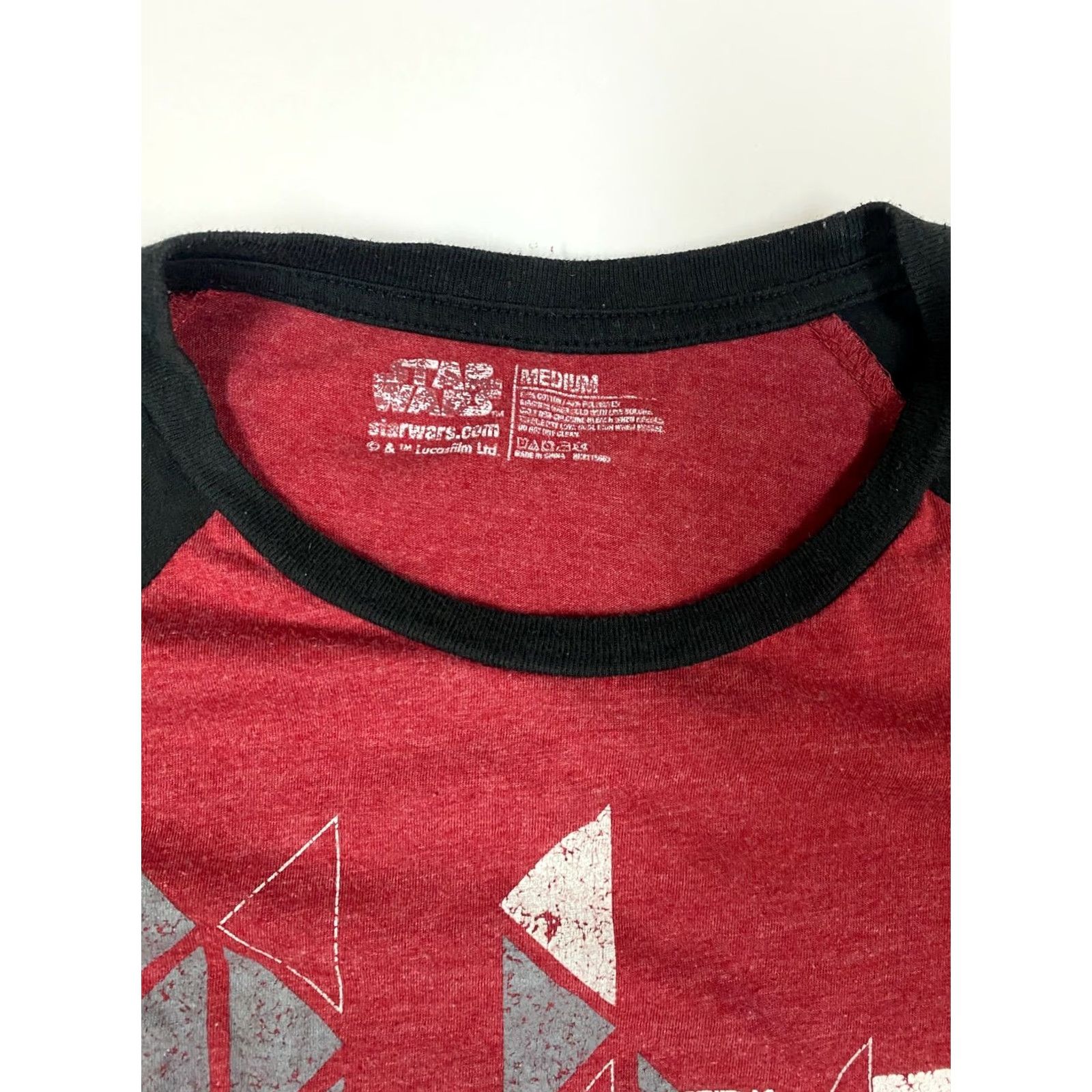Star Wars Star Wars Shirt Mens Medium Red Crew Neck Short Sleeve Logo Cotton Spandex T-Shirt Star Wars Mens Regular Fit 90s Theme Stars Size US M / EU 48-50 / 2 - 4 Thumbnail