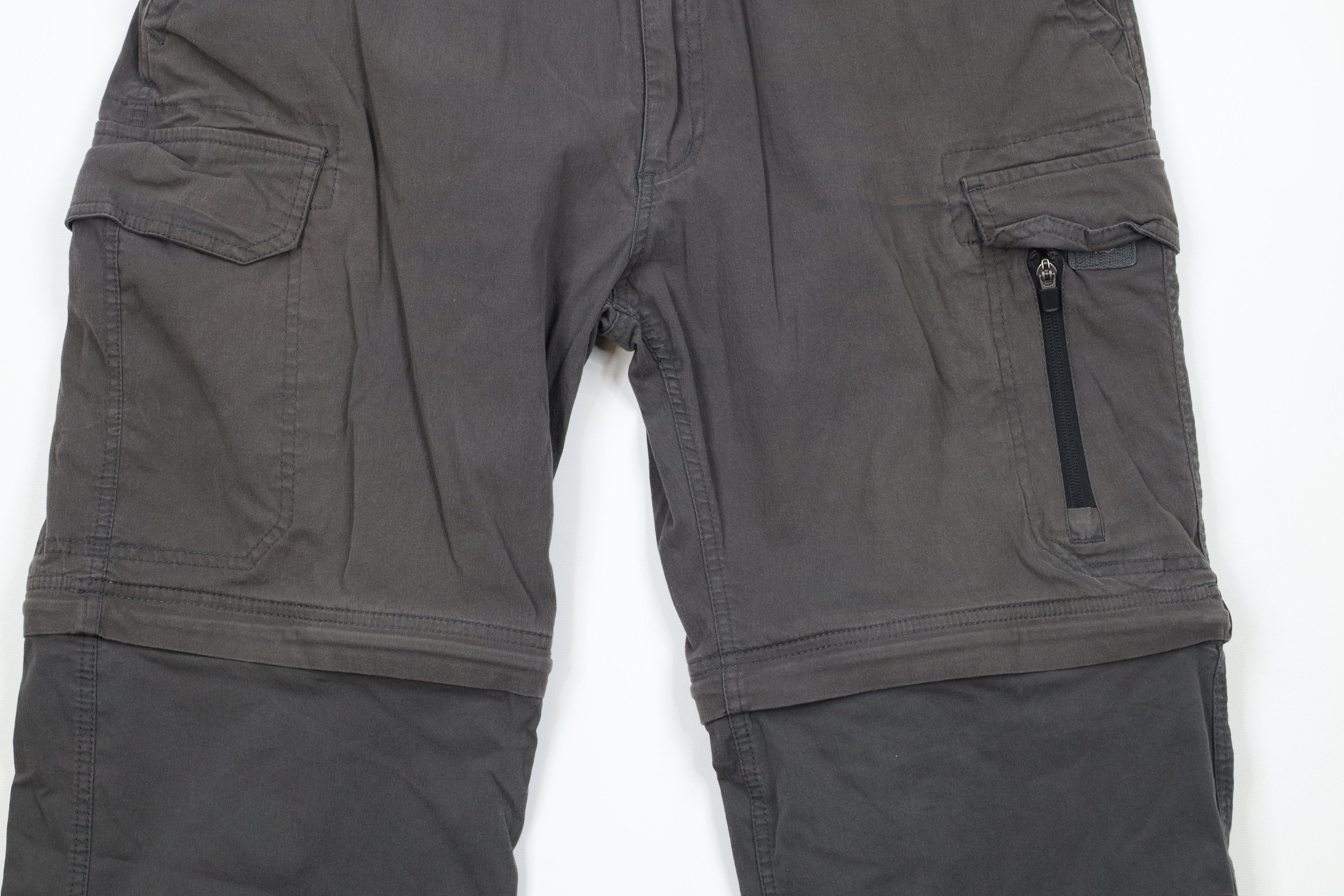 Vintage Vintage Streetwear Wide Leg Cargo Pants Short Gray Size 40 - 3 Thumbnail