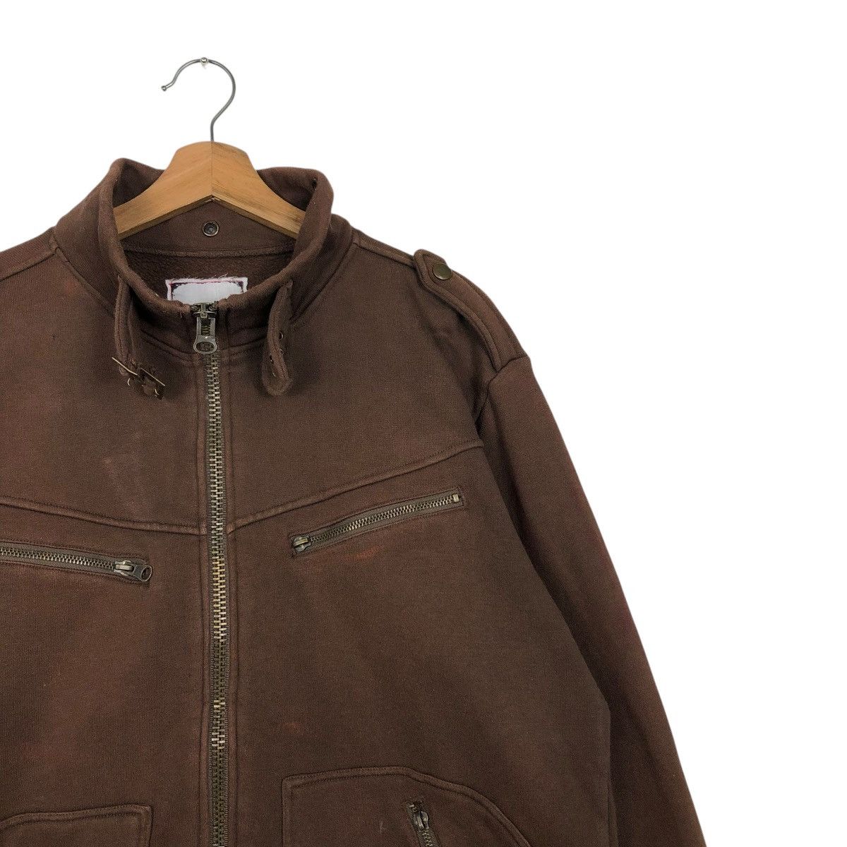 Japanese Brand 🔥VINTAGE BIKER JACKET ASYMETRICAL ZIPPER QUASH ISSEY MIYAKE Size US L / EU 52-54 / 3 - 8 Thumbnail