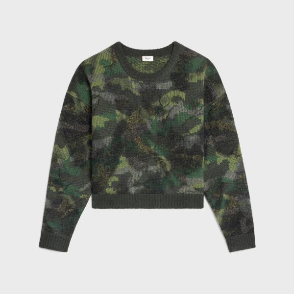 Celine o1bcso1str0824 Boxy Cropped Sweater in Multicolor Size US XS / EU 42 / 0 - 1 Preview