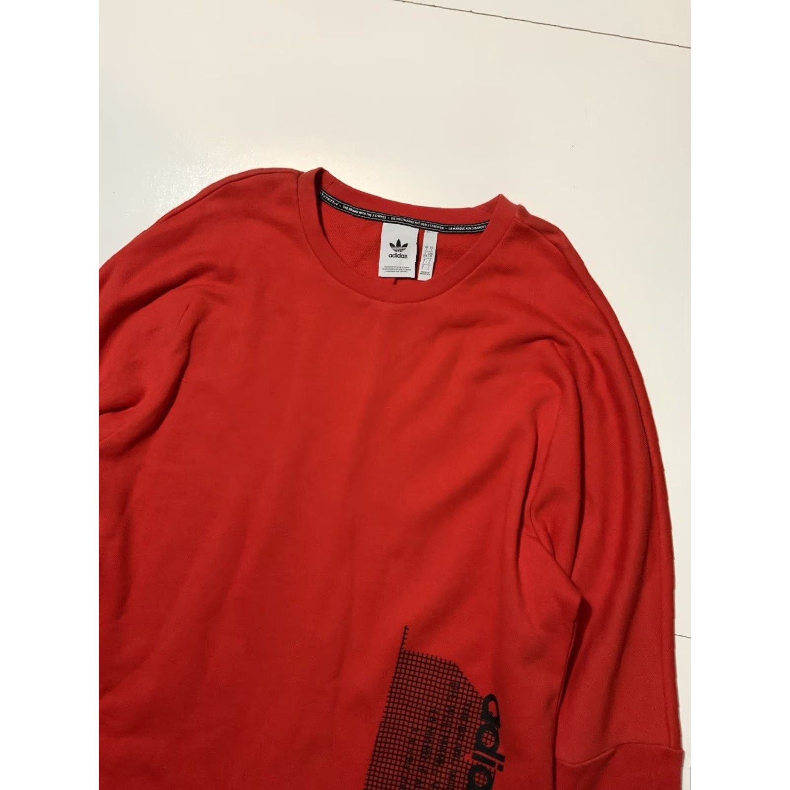 Adidas adidas Originals NMD Trefoil Red 2018 Round Neck Pullover Sweatshirt Sz. L Mens Red 2018 NMD Trefoil Round Neck Pullover Sweatshirt L Mens Size US L / EU 52-54 / 3 - 5 Thumbnail