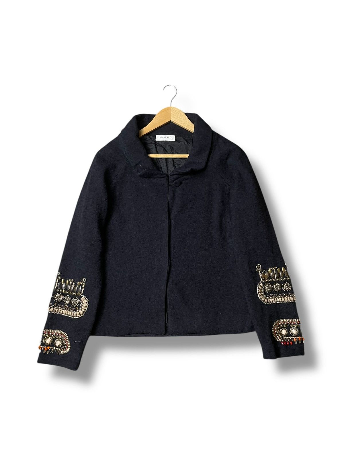 Japanese Brand × Seditionaries × Vintage Megan Park Brand Fashion Beaded Wool Coat (113) Size US XXS / EU 40 - 1 Thumbnail