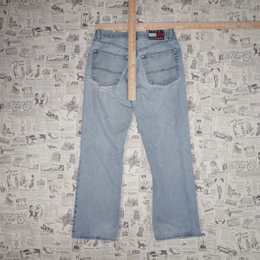 Tommy Hilfiger 30 - Vintage Y2K Tommy Hilfiger light wash baggy denim jeans Size US 30 / EU 46 - 5 Thumbnail