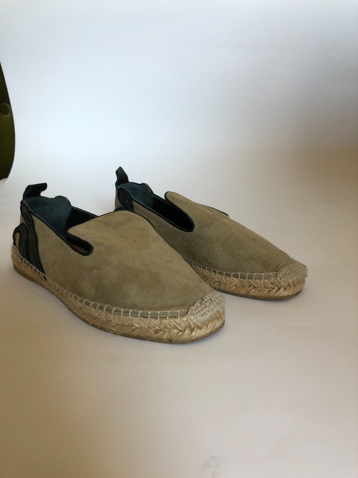 Other Isa Tapia Camel Suede Black Leather Espadrille Shoes 39 EU Size US 9 / IT 39 - 1 Thumbnail
