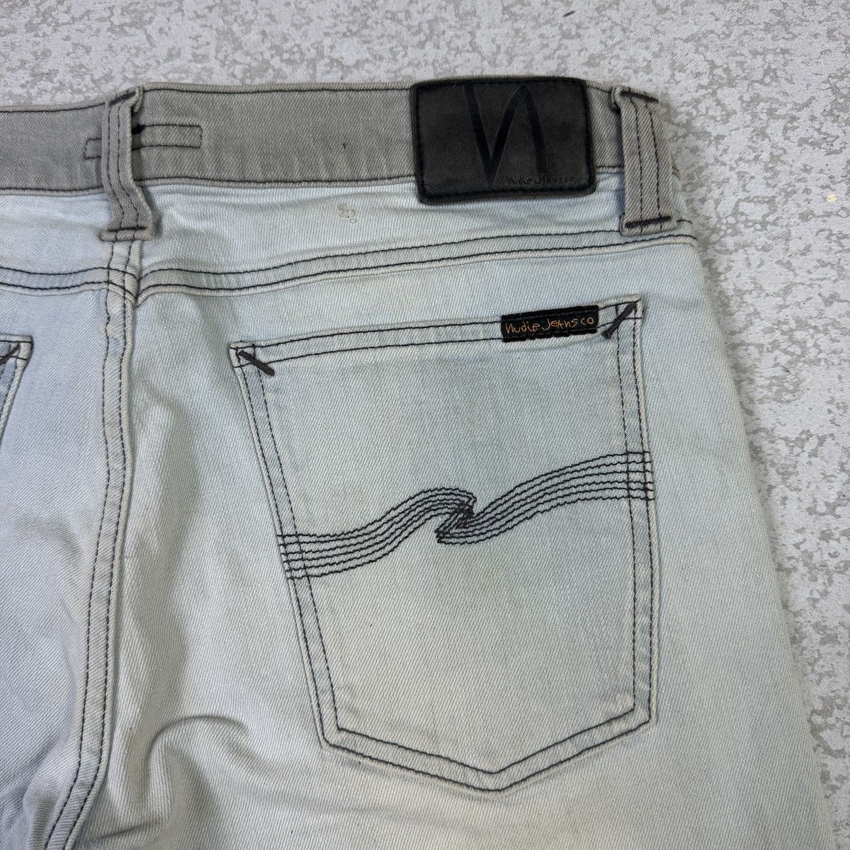 Nudie Jeans 🔥Nudie Tight Long John 2 tone Jeans Size US 32 / EU 48 - 12 Thumbnail