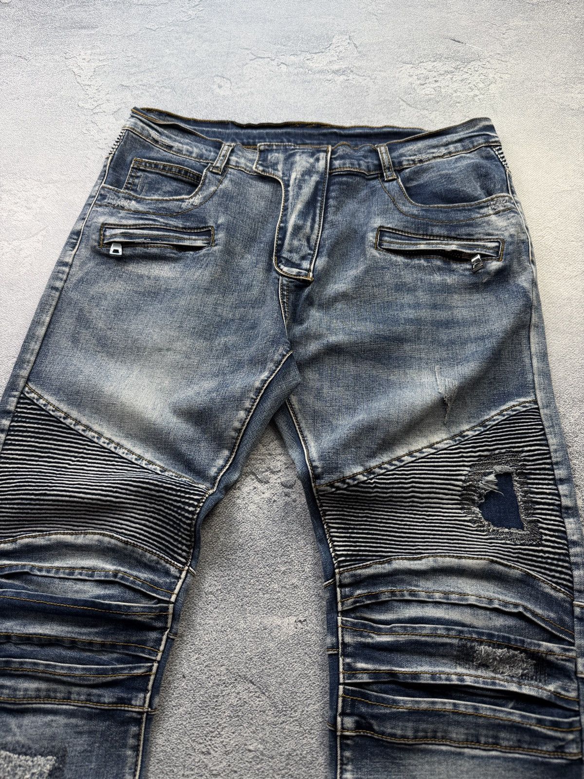 Balmain Rare Vintage Balmain Jeans Biker Archive Size US 34 / EU 50 - 2 Thumbnail