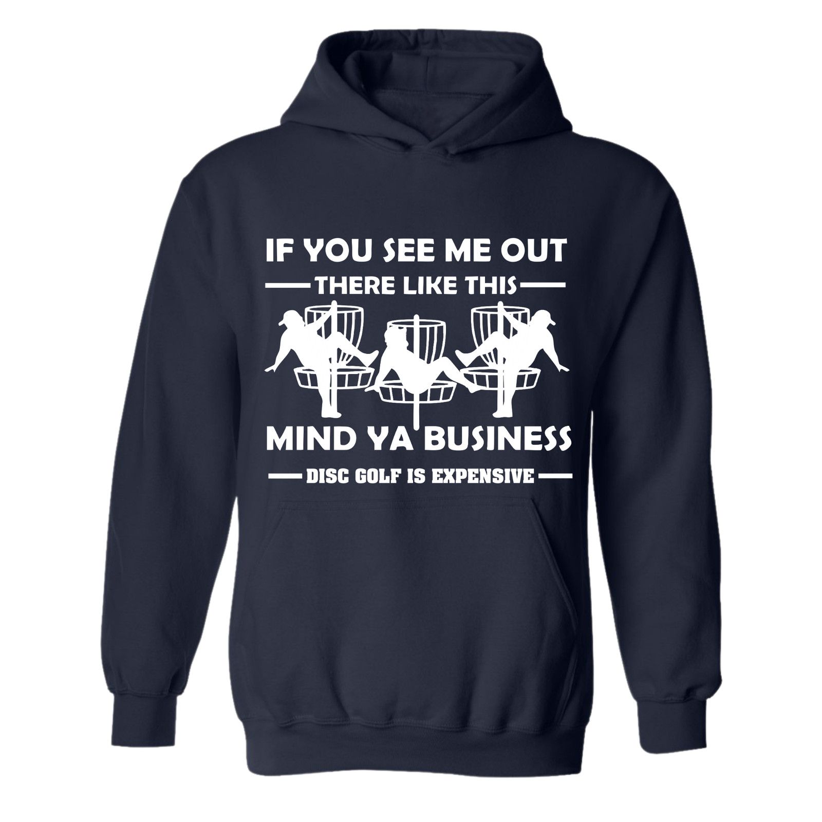 Gildan Disc Golf Hoodie Discgolf Is Expensive Funny Stripper Mens Size US L / EU 52-54 / 3 - 9 Thumbnail