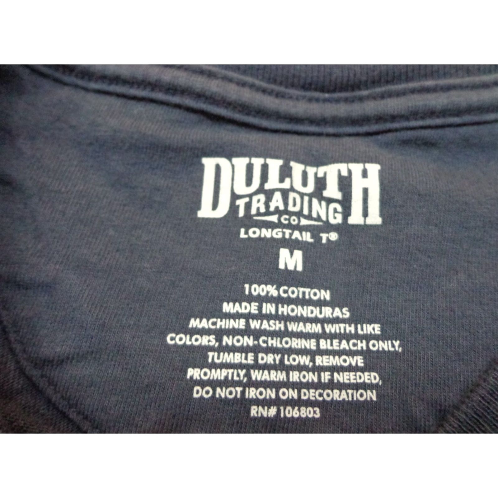 Duluth Trading Company Duluth Longtail Graphic t Tee Navy Blue M Medium Mens Shirt LOOSE FIT Flaws Size US M / EU 48-50 / 2 - 5 Thumbnail