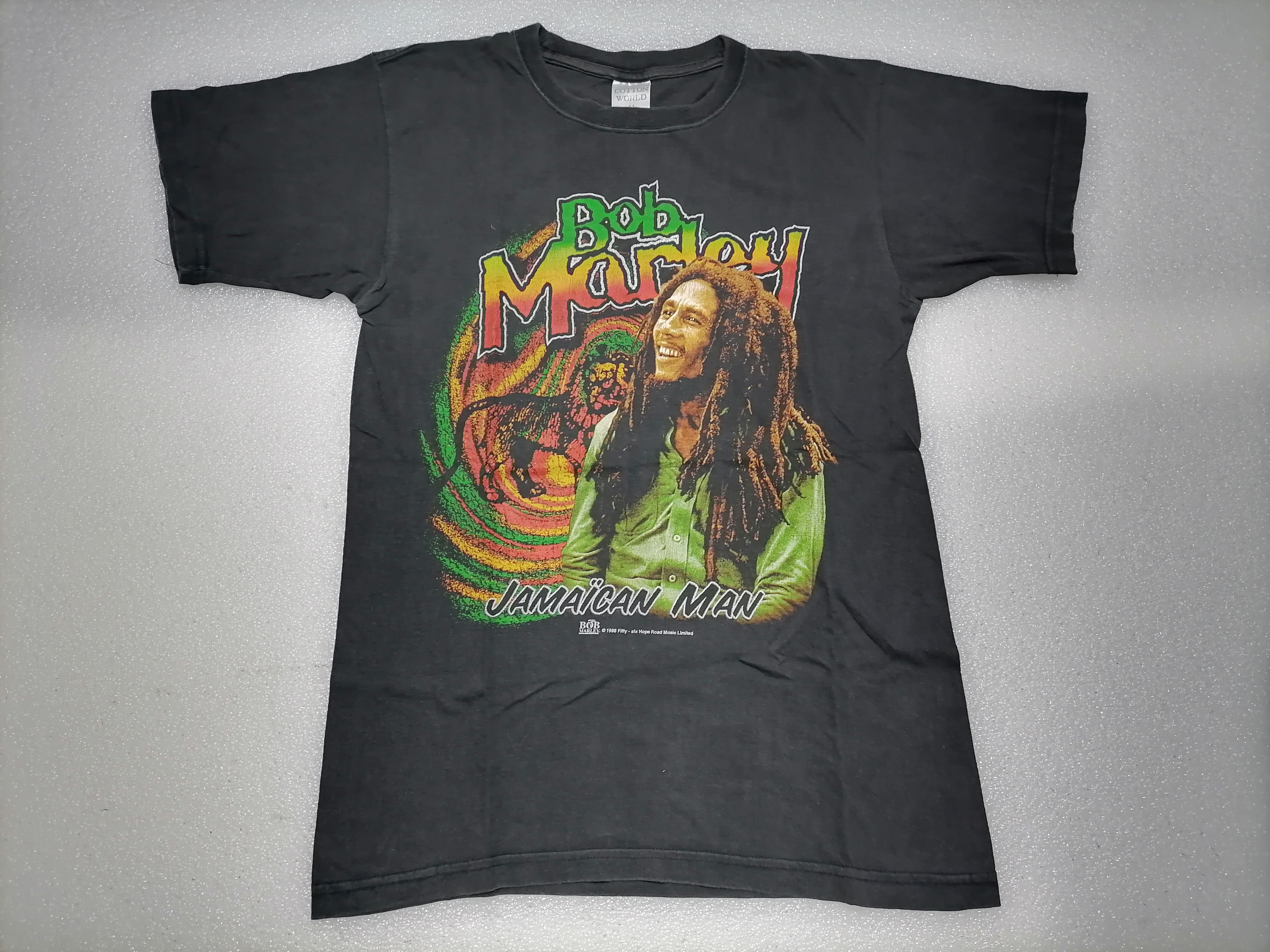 Bob Marley Vintage Tee BOB MARLEY , Medium - Fifty 1998 Size US M / EU 48-50 / 2 - 2 Thumbnail