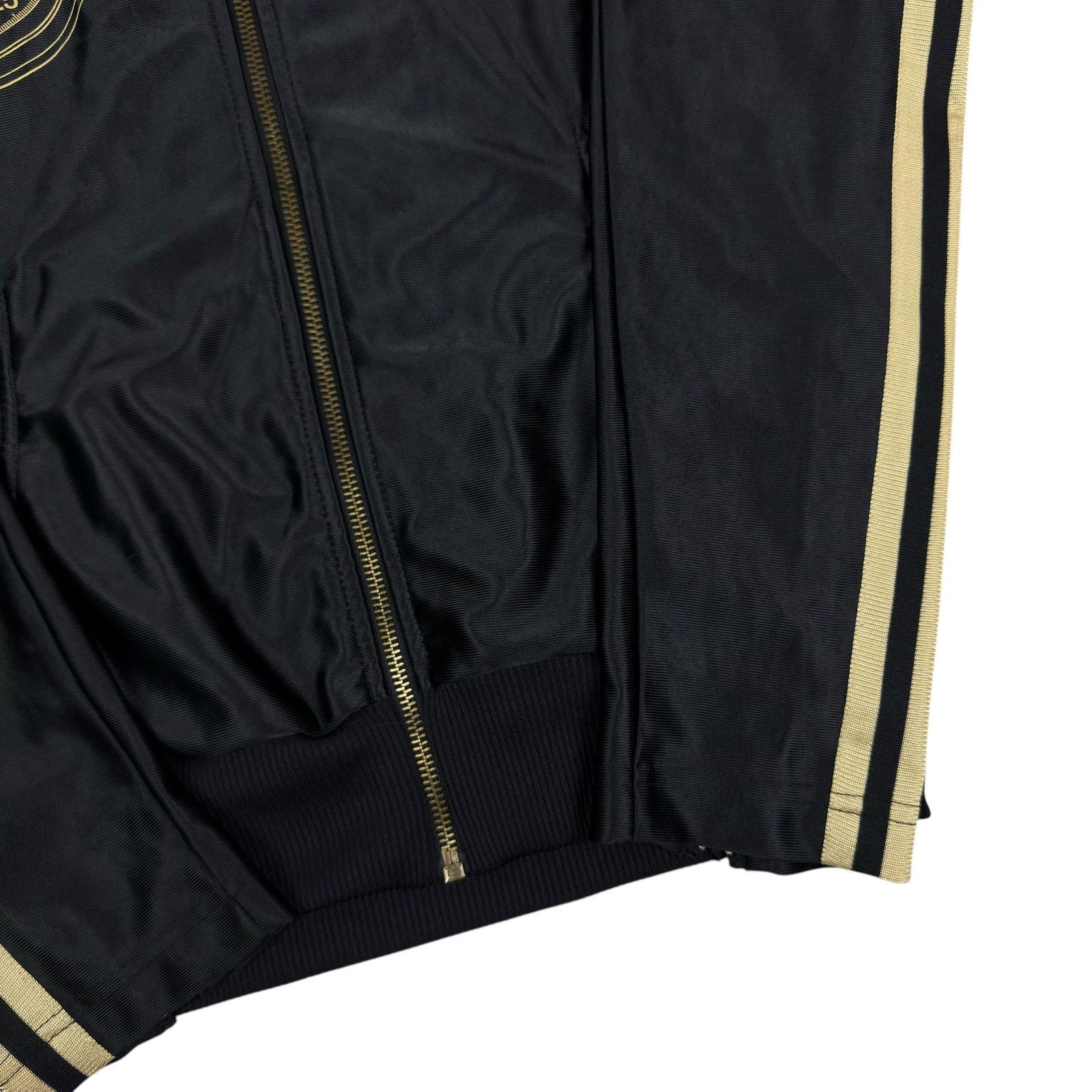Adidas Adidas Men's Black Yellow 3-Stripes Full Zip Track Jacket XS Size US XS / EU 42 / 0 - 8 Thumbnail