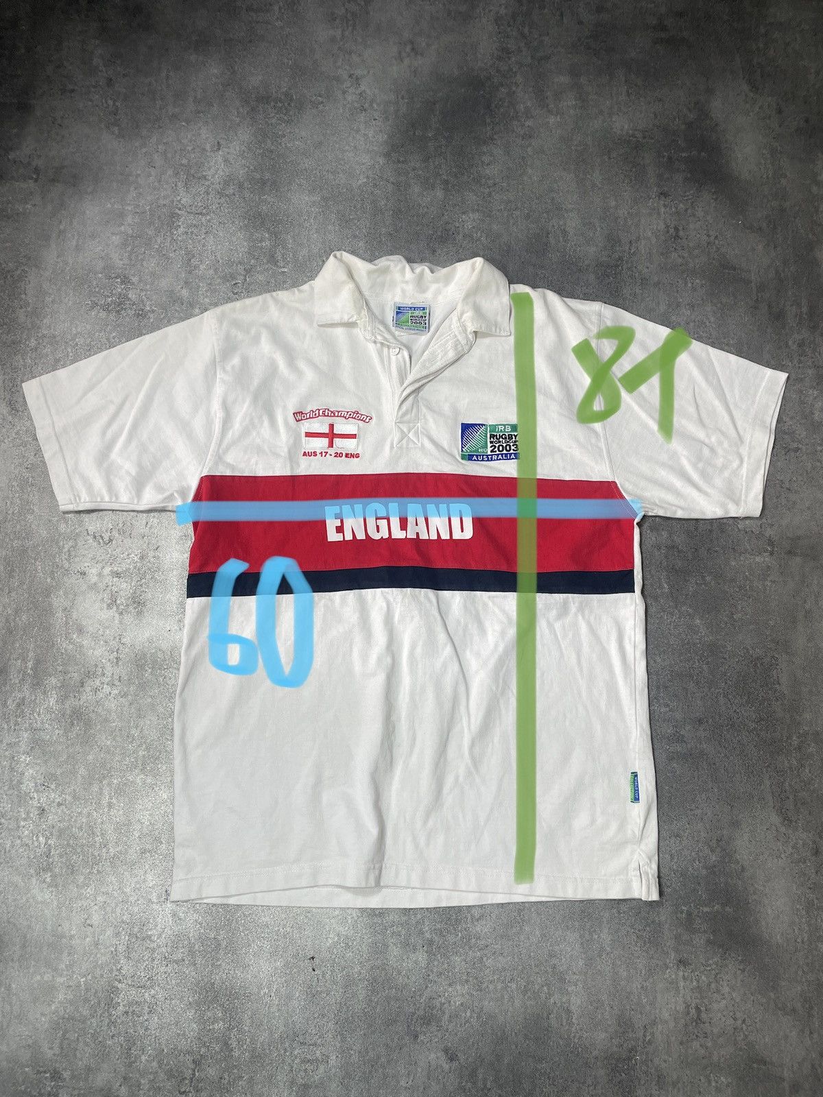Vintage 🔥RARE🔥Vintage 2003 Rugby Australia Worldcup Polo Tee Rare Size US XXL / EU 58 / 5 - 14 Thumbnail