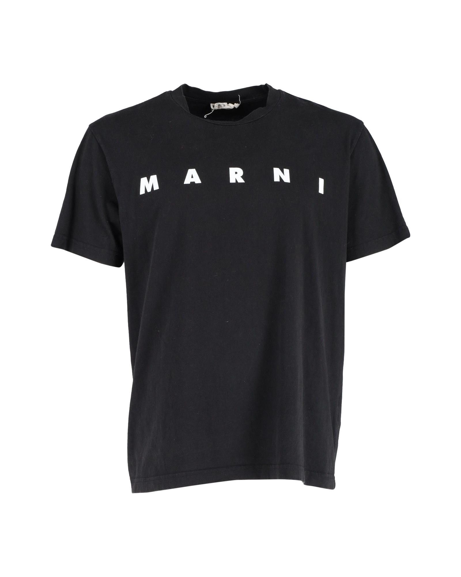 Marni Black Logo Cotton T-shirt by Marni | Grailed