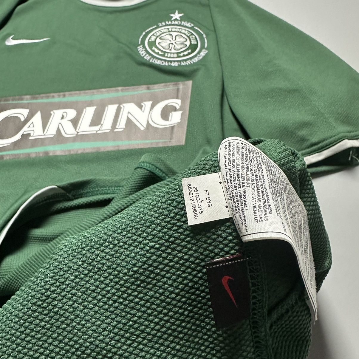Nike CELTIC NIKE 2007/2008 FOOTBALL AWAY JERSEY #25 NAKAMURA Size US L / EU 52-54 / 3 - 16 Thumbnail