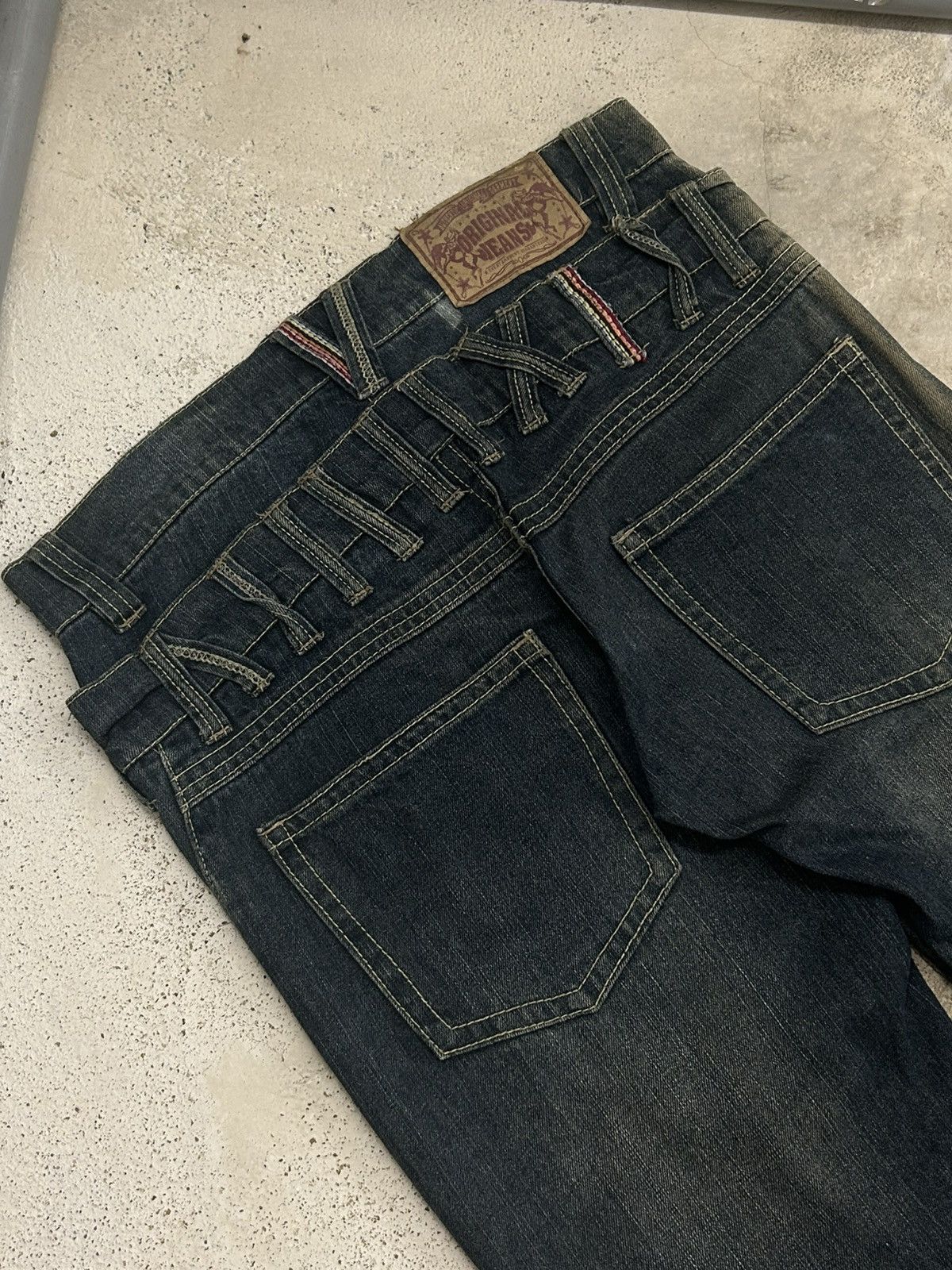 Le Grande Bleu (L.G.B.) Baggy Pants Double Waist Style Original Jeans Brand Size US 31 - 11 Thumbnail