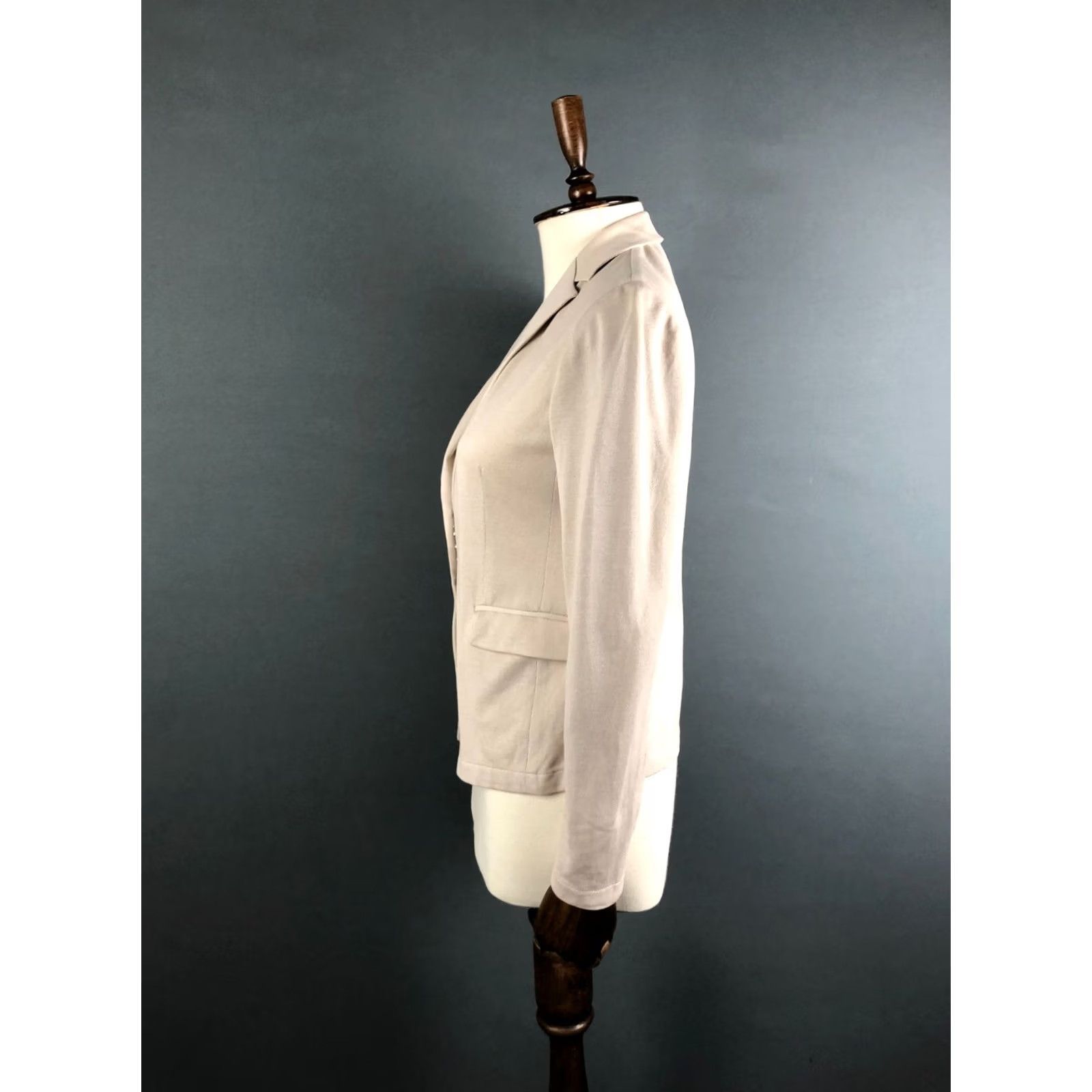 Fabiana Filippi Fabiana Filippi Blazer Shirt Women S Beige Cotton Size S / US 4 / IT 40 - 2 Thumbnail