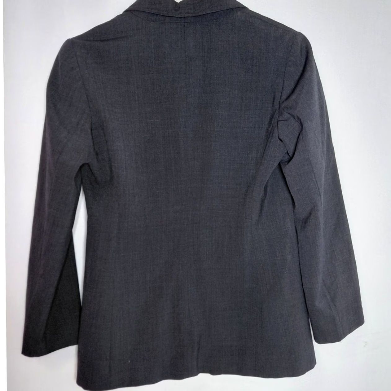 Rochas ROCHAS Blazer Wool Solid Long Sleeve Women Size 8, Gray, Button Closure, Lined, 100% Wool, Formal Workwear, Classic Fit, Dry Clean Only Size M / US 6-8 / IT 42-44 - 2 Thumbnail