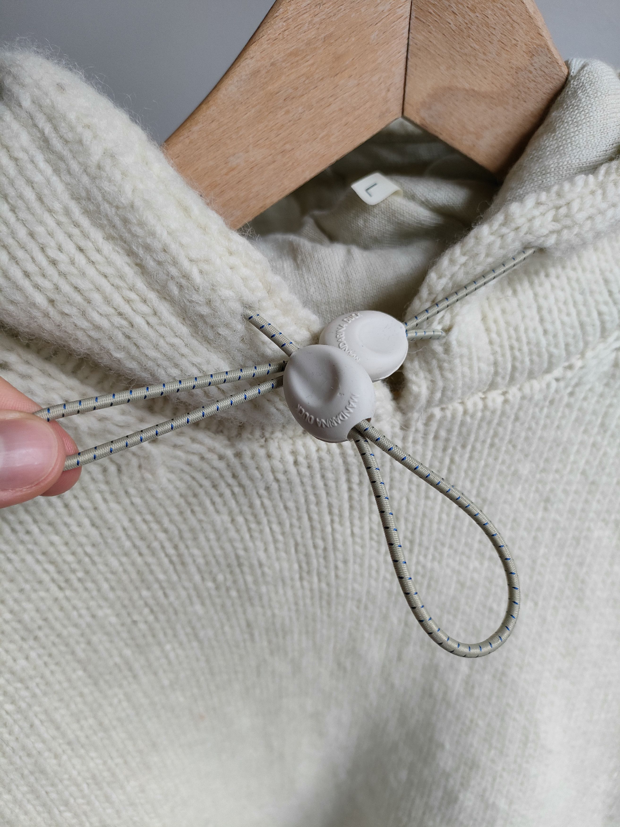 Mandarina Duck 2000s Mandarina Duck Hooded Sweater With Hood Drawstring Size US L / EU 52-54 / 3 - 3 Thumbnail