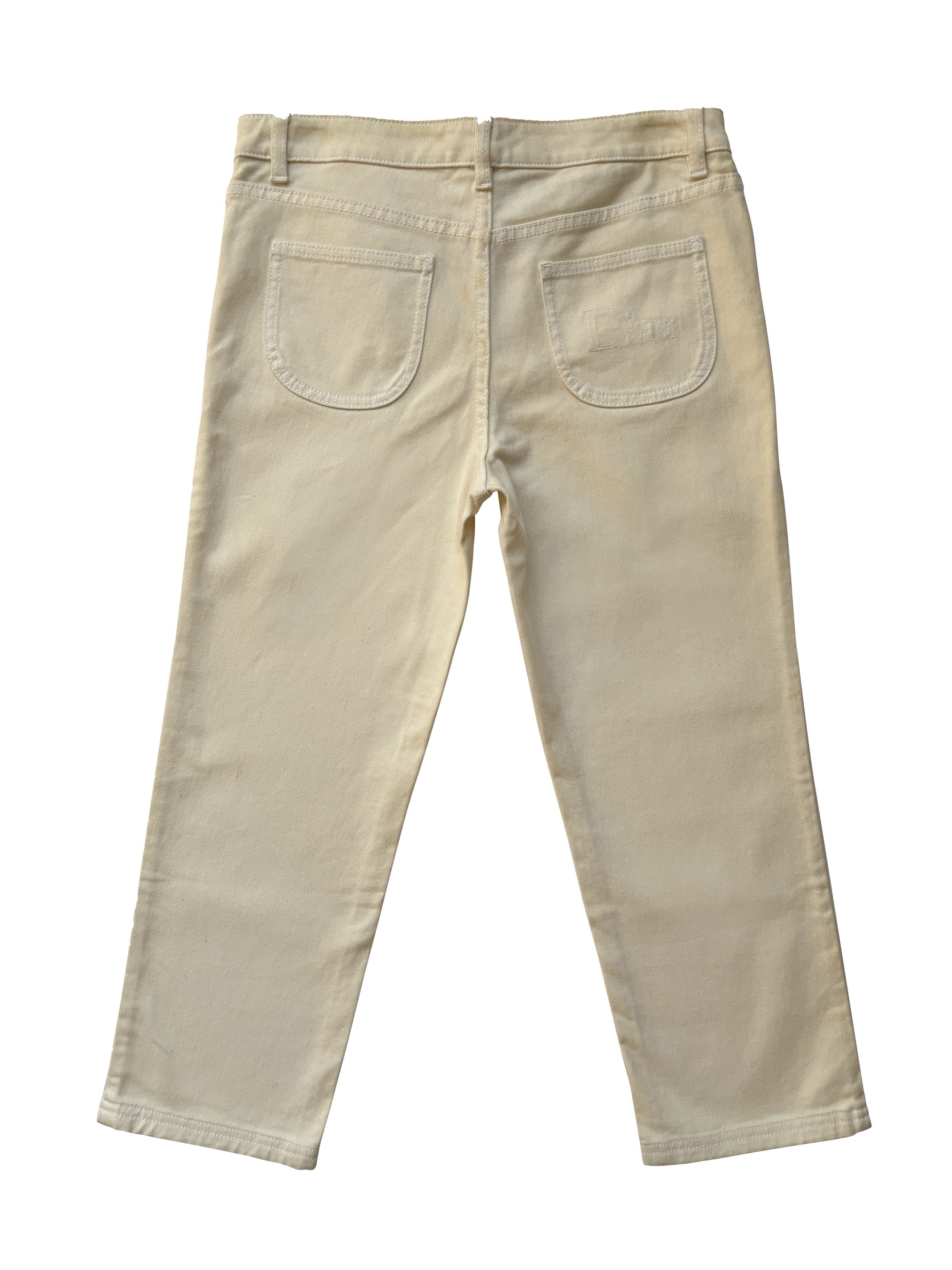 Dior ⚡️QUICK SALE⚡️2009 Dior Cream Denim Jeans Pants Size 28" / US 6 / IT 42 - 2 Thumbnail