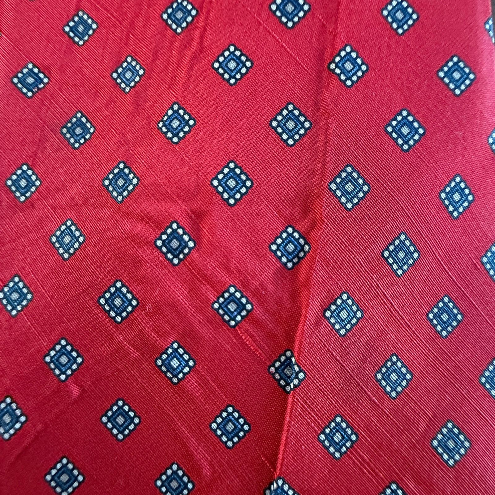 Brooks Brothers Brooks Brothers Makers Red Geometric Silk Necktie Size ONE SIZE - 1 Thumbnail