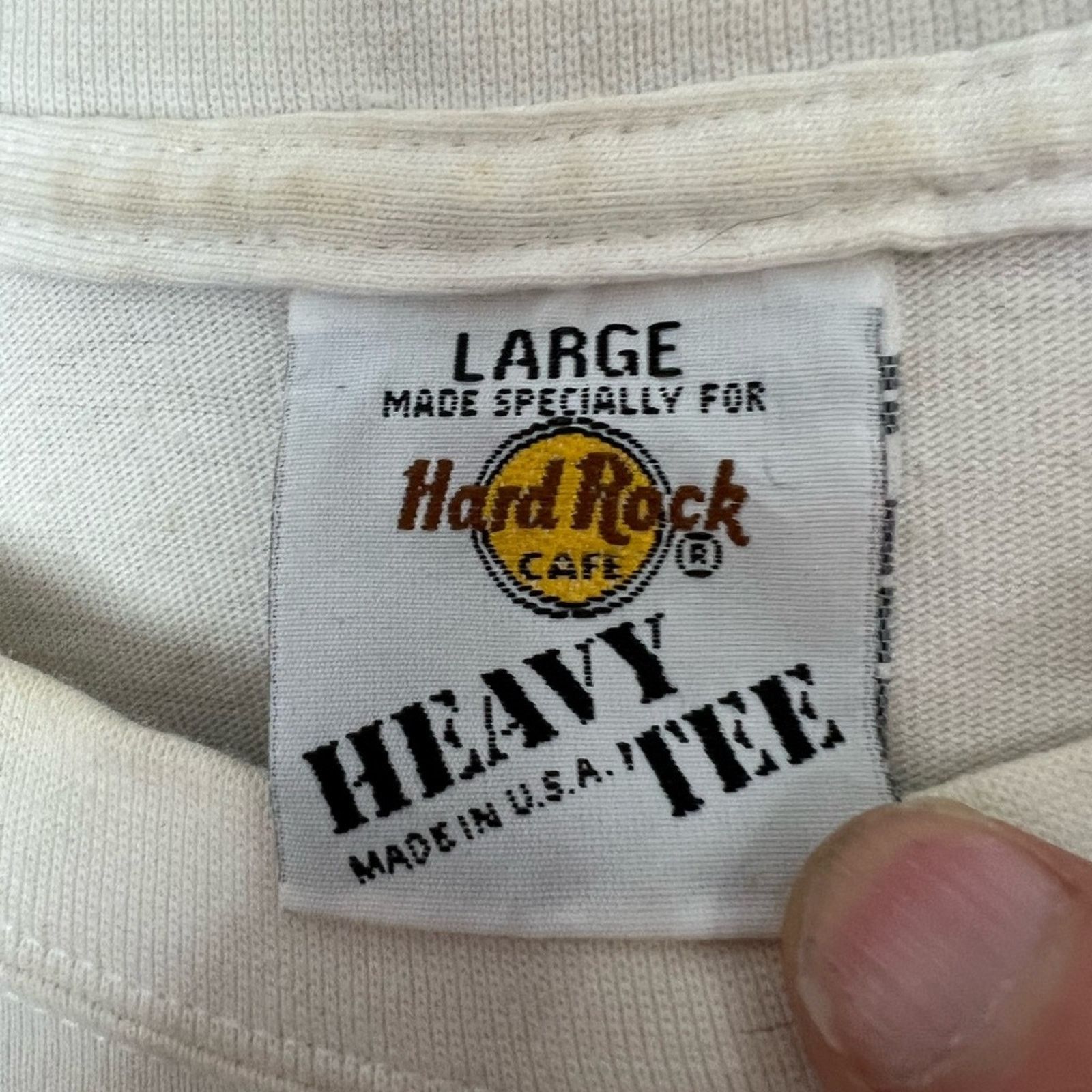 Hard Rock Cafe Vintage Hard Rock Cafe T-shirt Embassy of Rock & Roll L 80’s Size US L / EU 52-54 / 3 - 6 Thumbnail