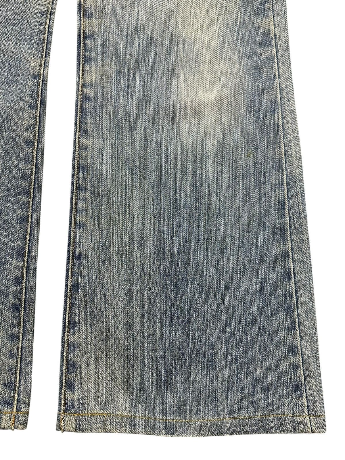 Uniqlo Vintage Japanese Uniqlo Faded Wash Whisker Wide Leg Flare Size US 27 - 8 Thumbnail