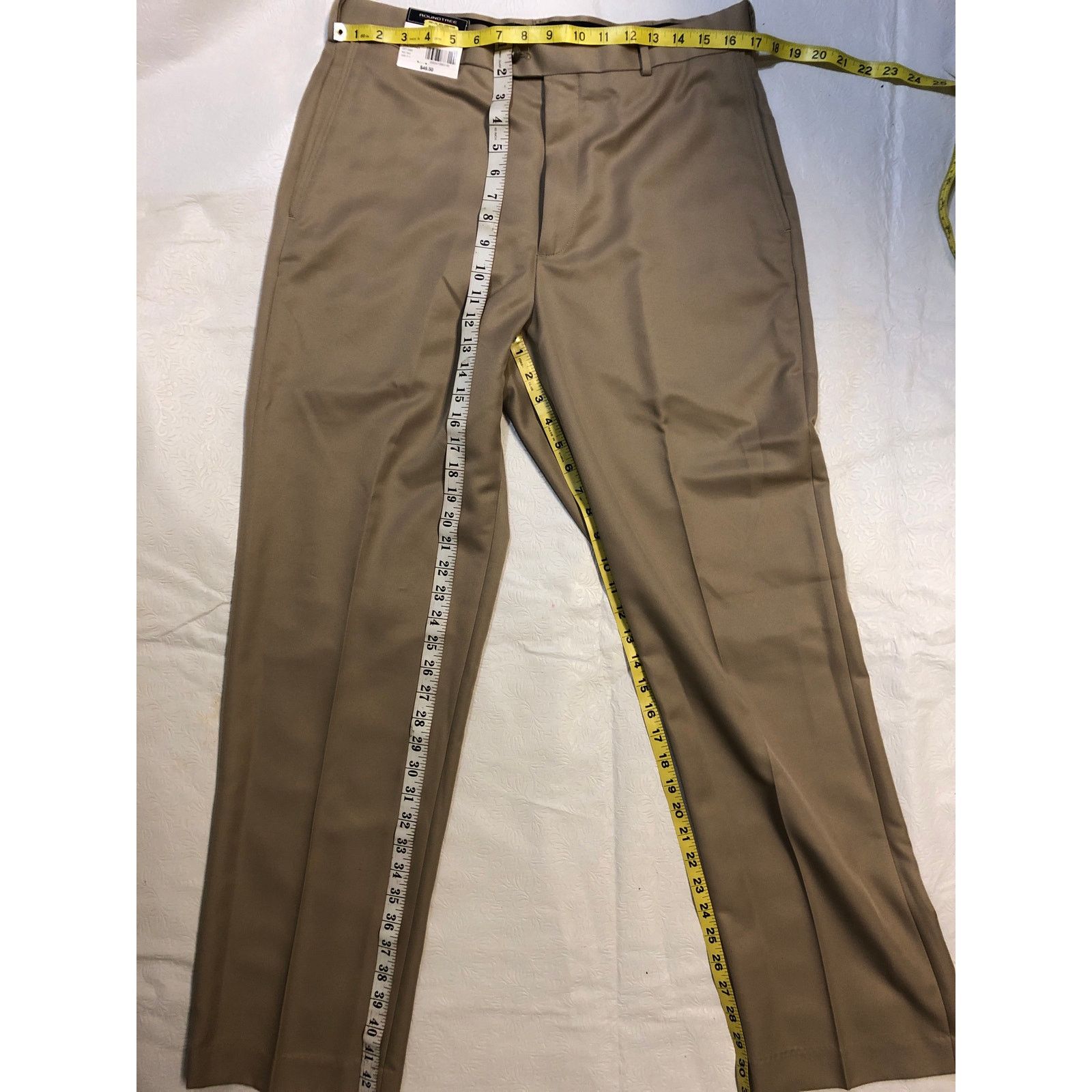 Roundtree & Yorke Mens round tree dress pants Size US 34 / EU 50 - 6 Thumbnail