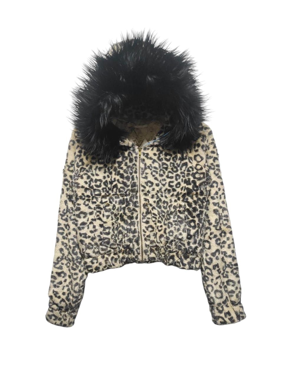Hysteric Glamour Torte Sherpa Leopard Fur Zip Hoodie Lgb IfSixWasNine style Size M / US 6-8 / IT 42-44 - 2 Thumbnail