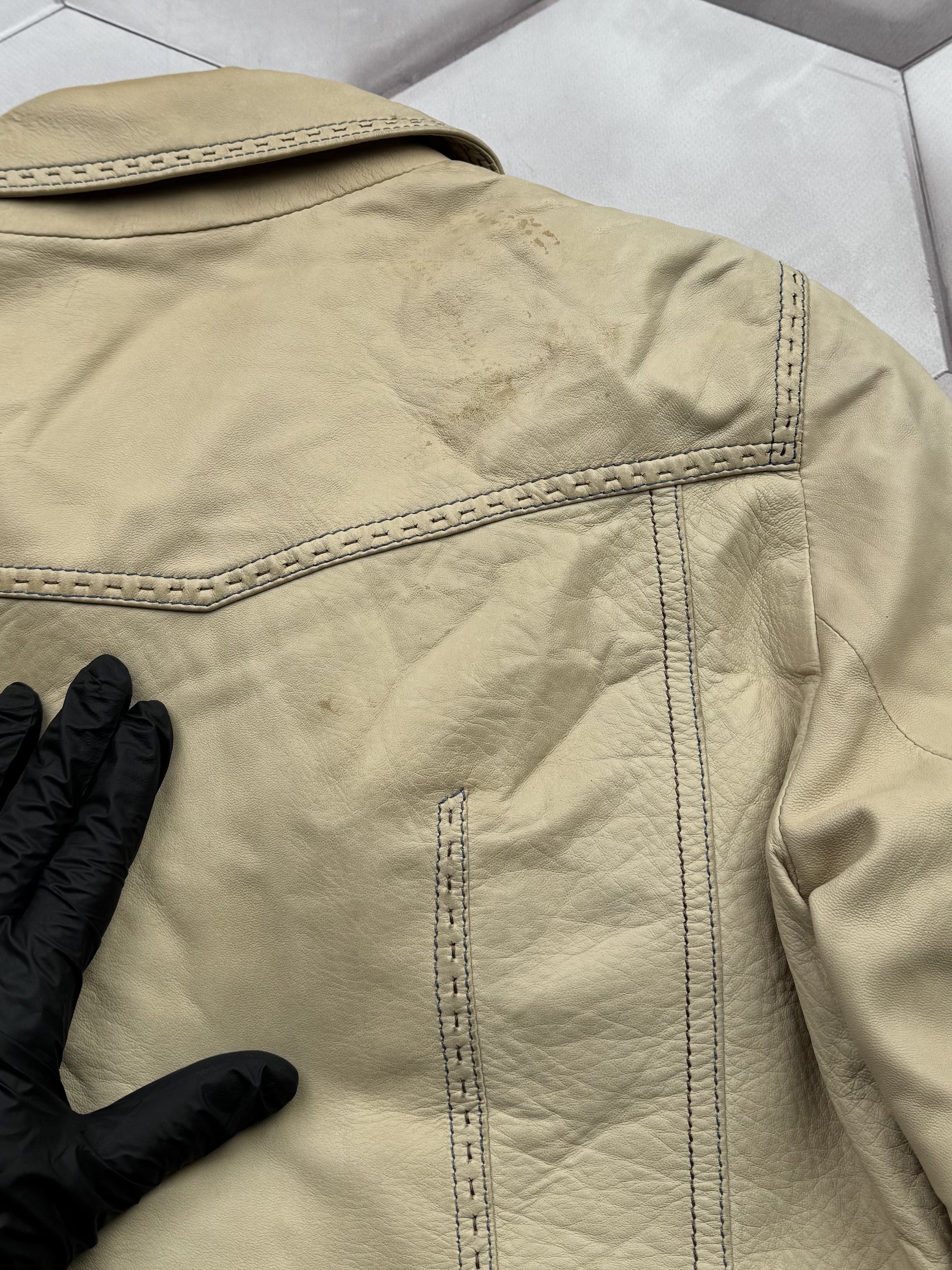 Vintage Vintage Leather Jacket With Zipper (E4) Size M / US 6-8 / IT 42-44 - 13 Thumbnail