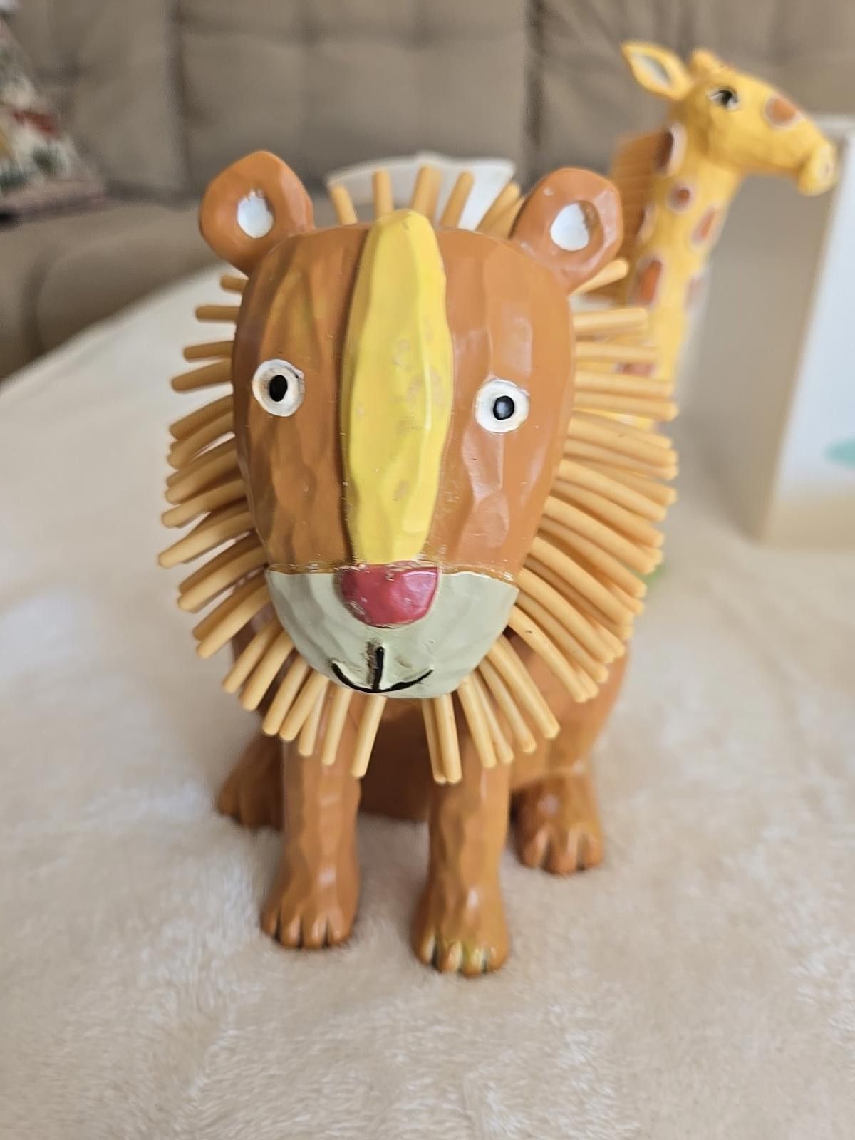 Jeff Hamilton Vtg Jenny Jeff Safari Zoo Bathroom Set, Tissue Box Soap Dish Size ONE SIZE - 3 Thumbnail