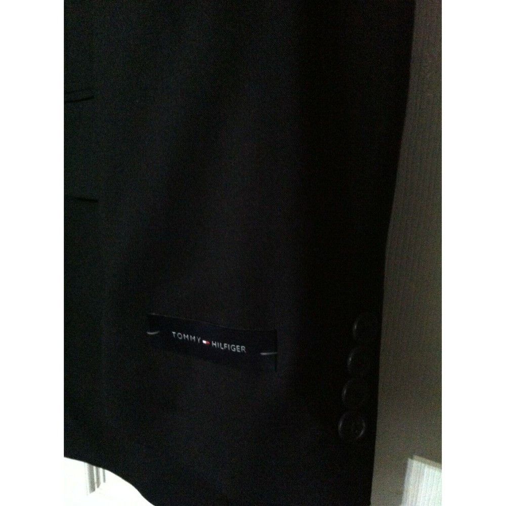 Tommy Hilfiger TOMMY HILFIGER MENS NEW NAVY 100% WOOL SPORT COAT BLAZER 44R Size 44R - 3 Thumbnail