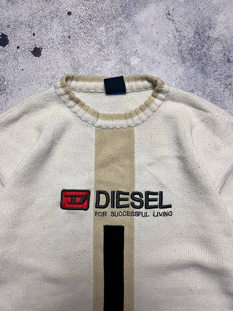 Diesel Diesel 90's Vintage Big Logo Wool Sweater Size US M / EU 48-50 / 2 - 4 Thumbnail
